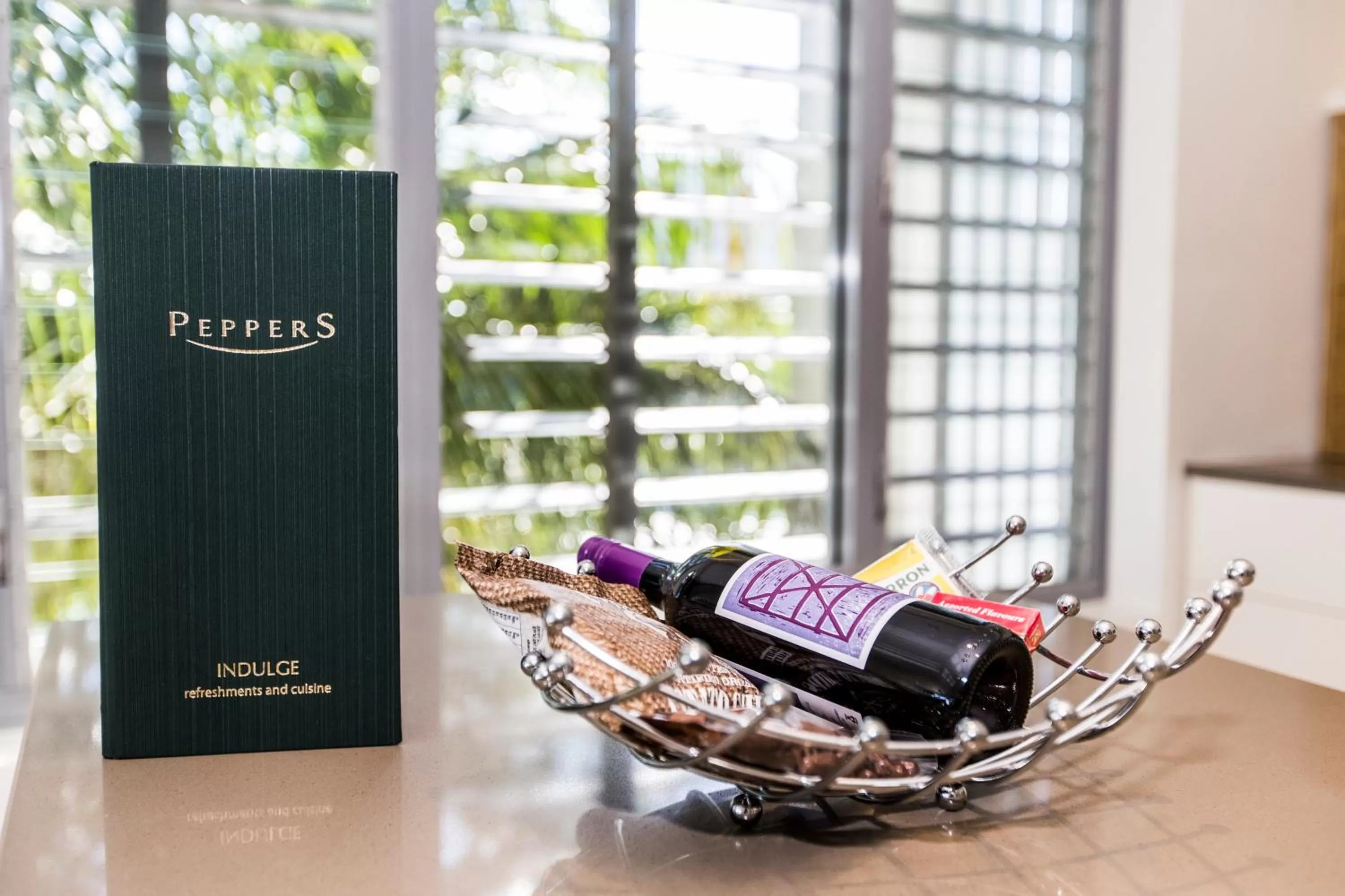 Food and drinks in Peppers Blue on Blue