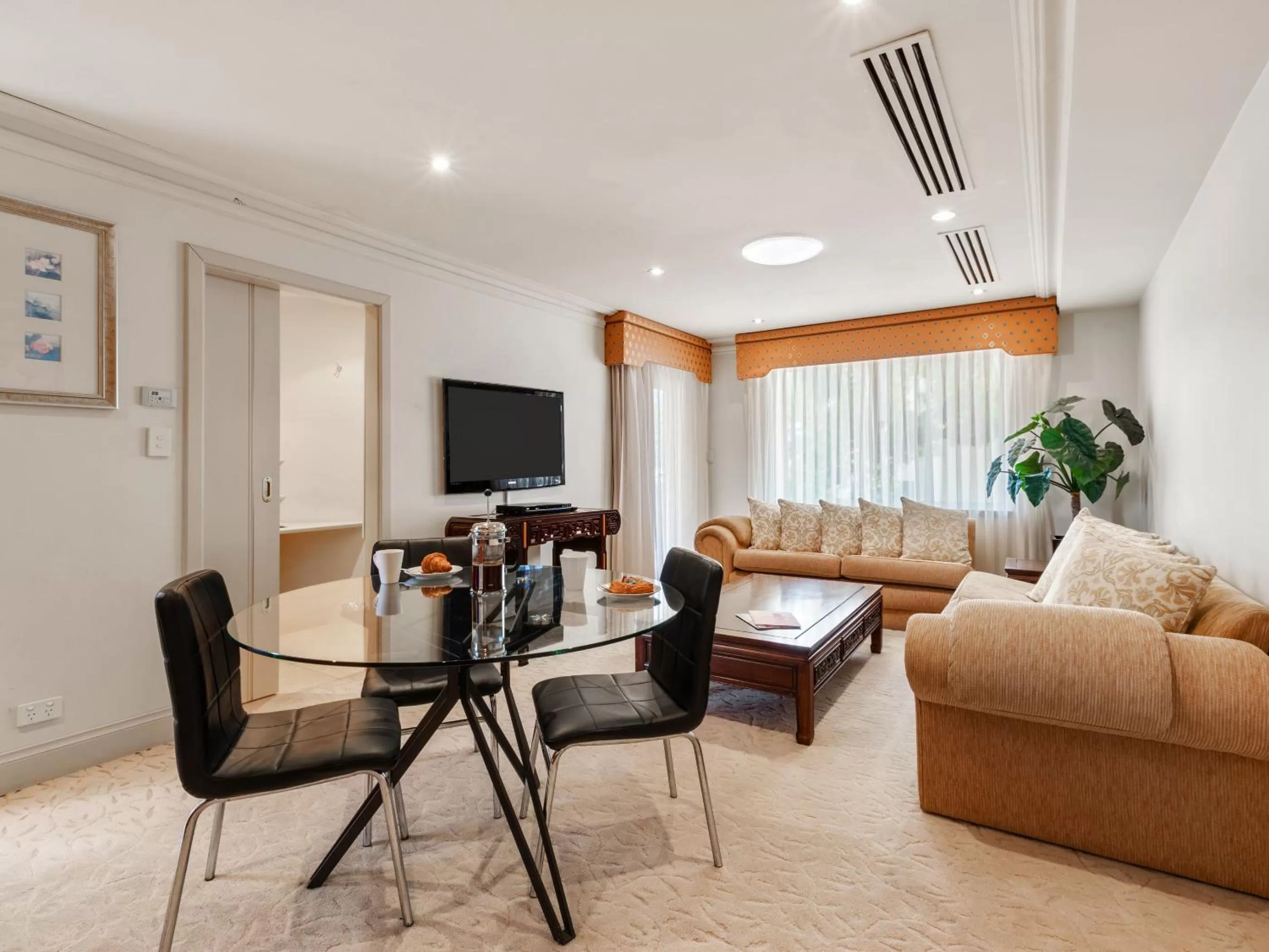 Living room in The Peninsula Riverside Serviced Apartments