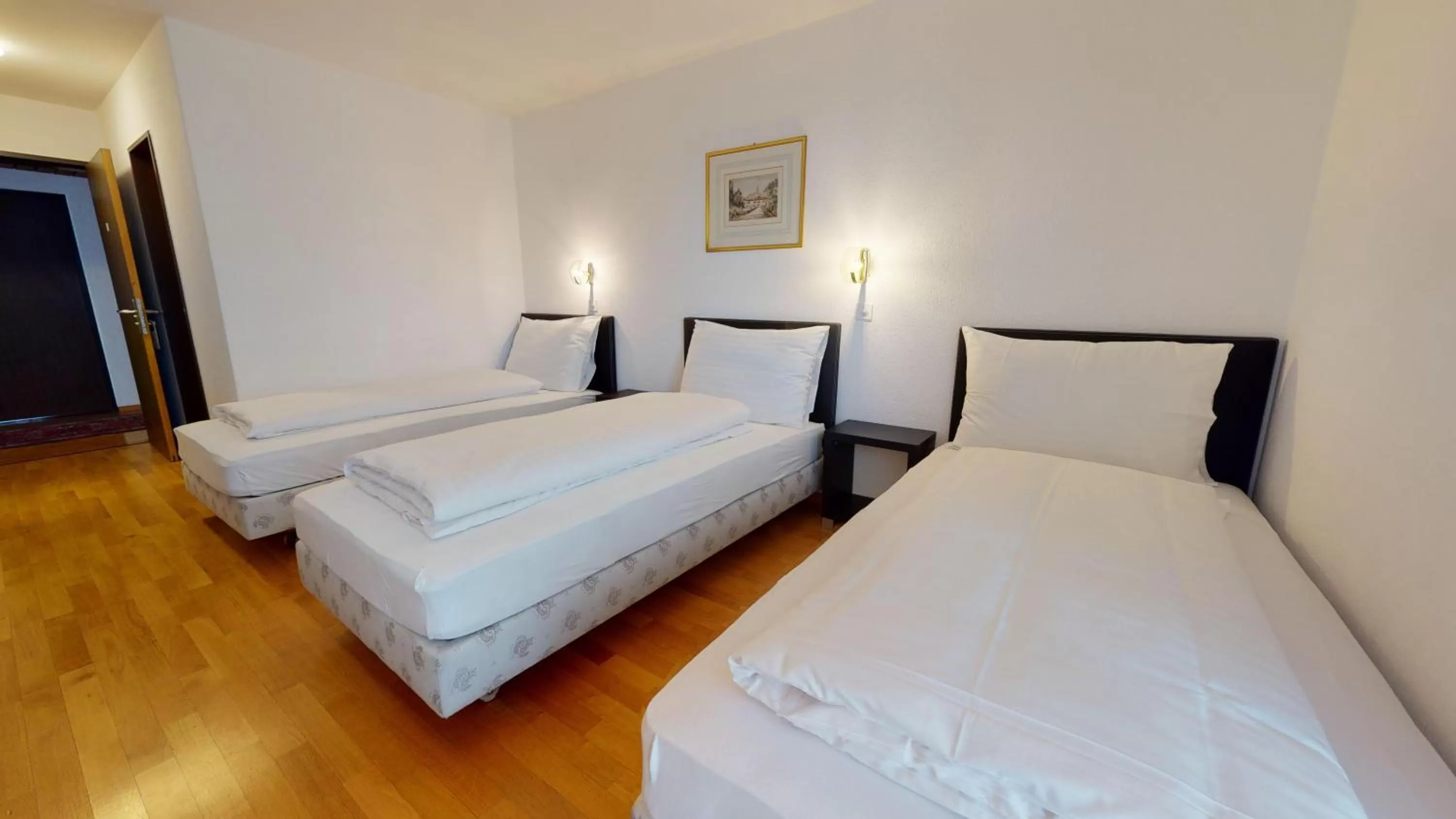 Photo of the whole room, Bed in Hôtel du Grand-Pré