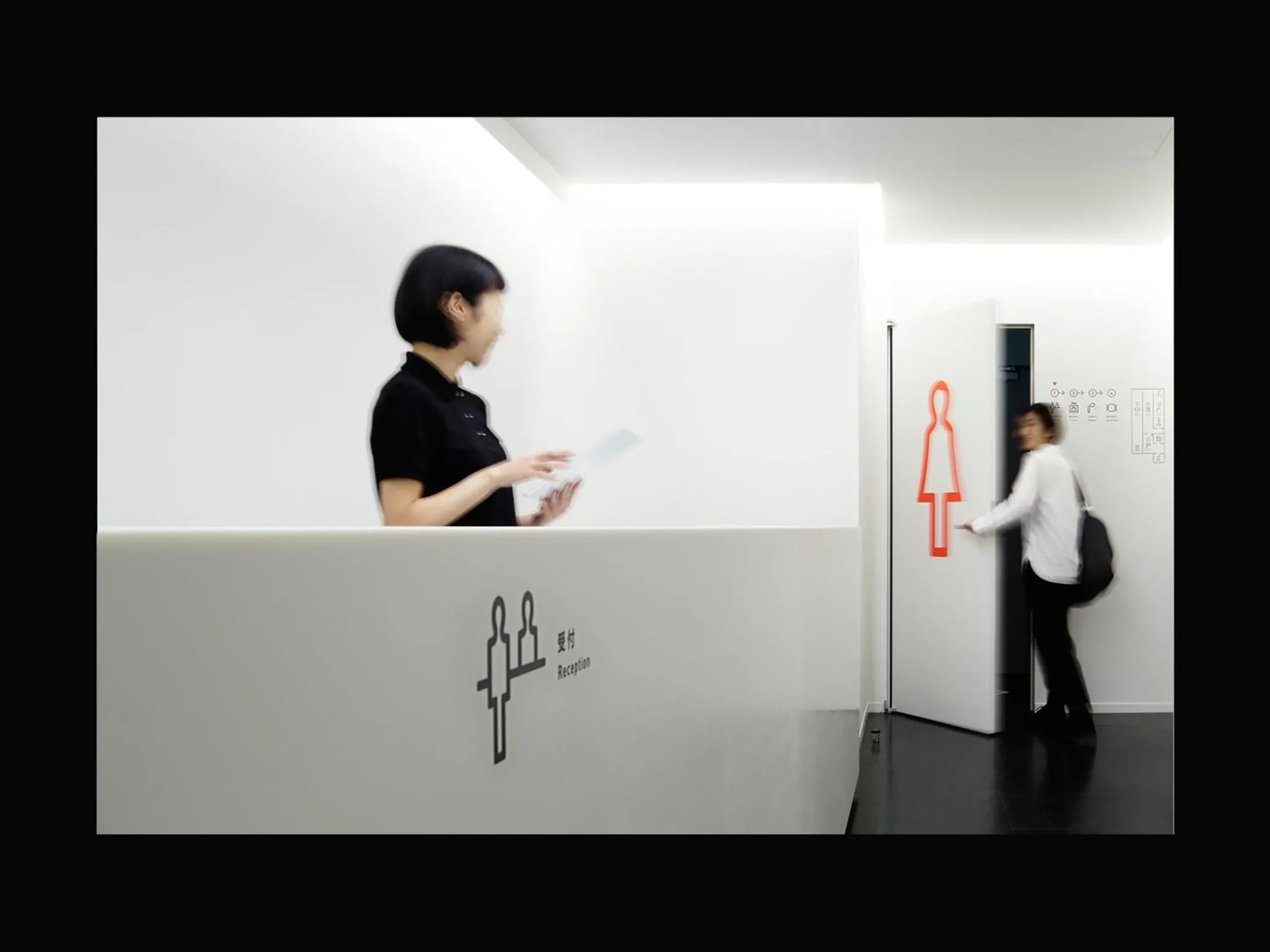 Lobby or reception in 9h nine hours Sendai