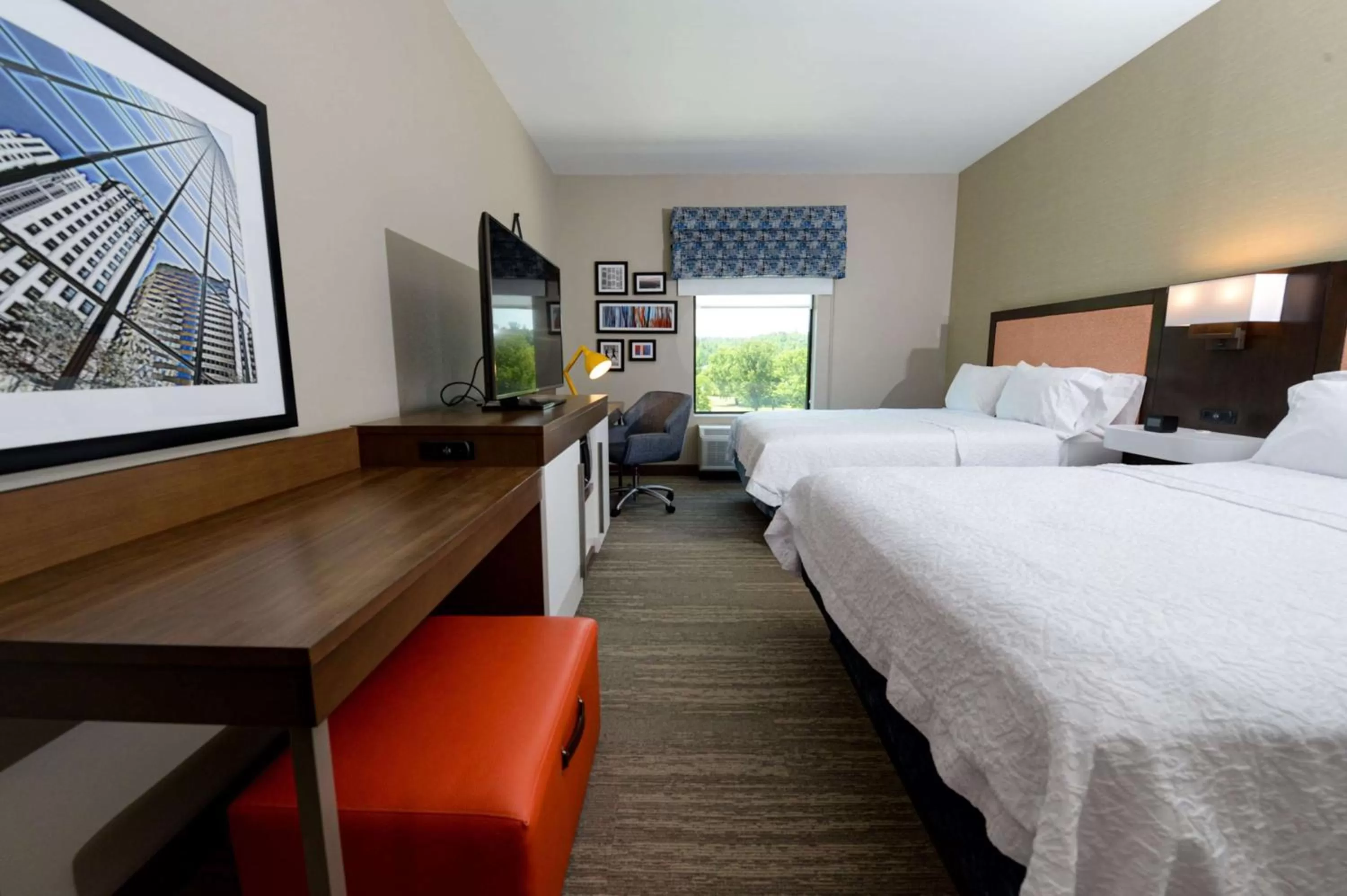 Queen Room with Two Queen Beds - Hearing Accessible/Non-Smoking in Hampton Inn & Suites Lenoir, NC