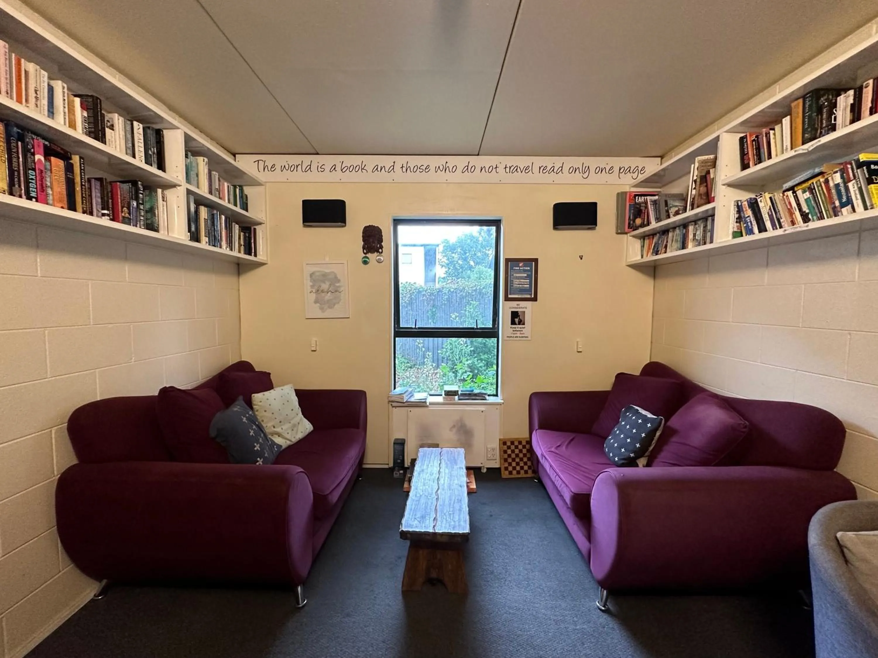Library in Around The World Backpackers