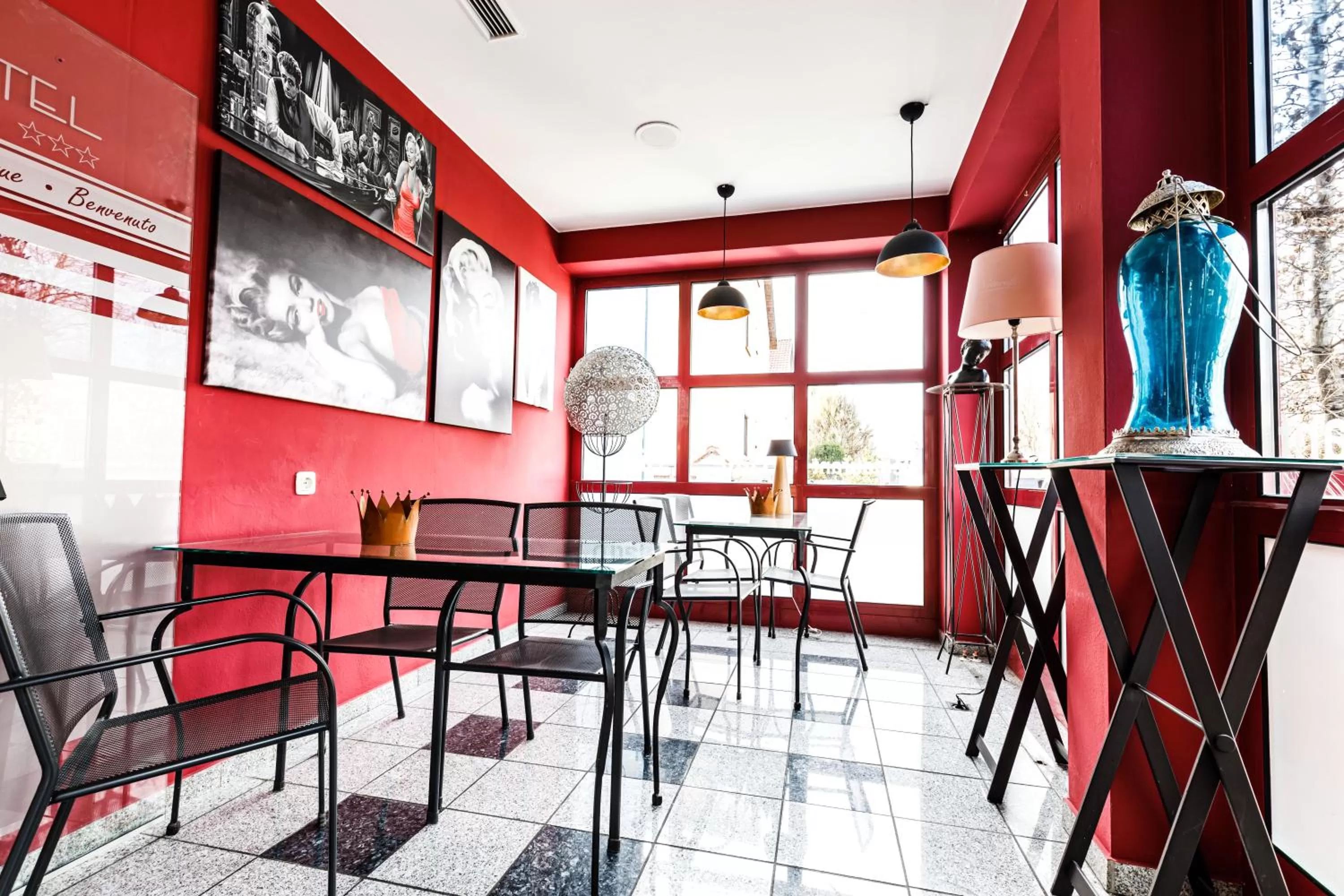 Lobby or reception in Arthotel Restaurant Pfeffermühle