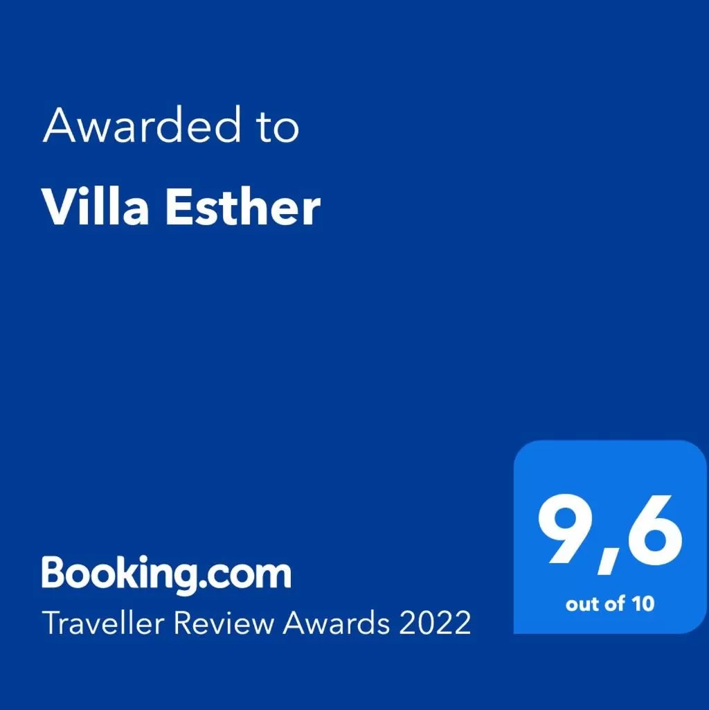 Certificate/Award in Villa Esther