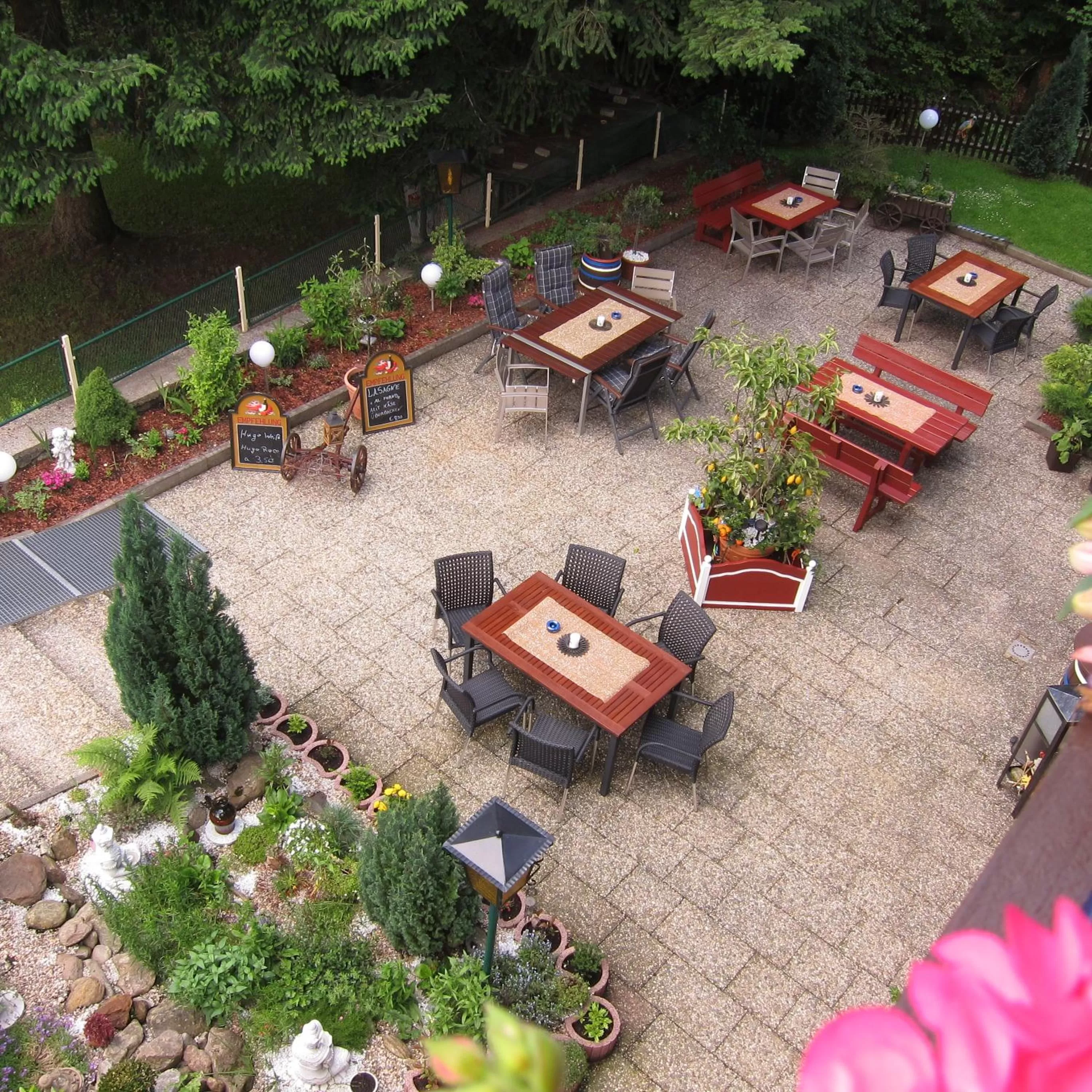 Seating area, Bird's-eye View in Hotel Sonnleitn