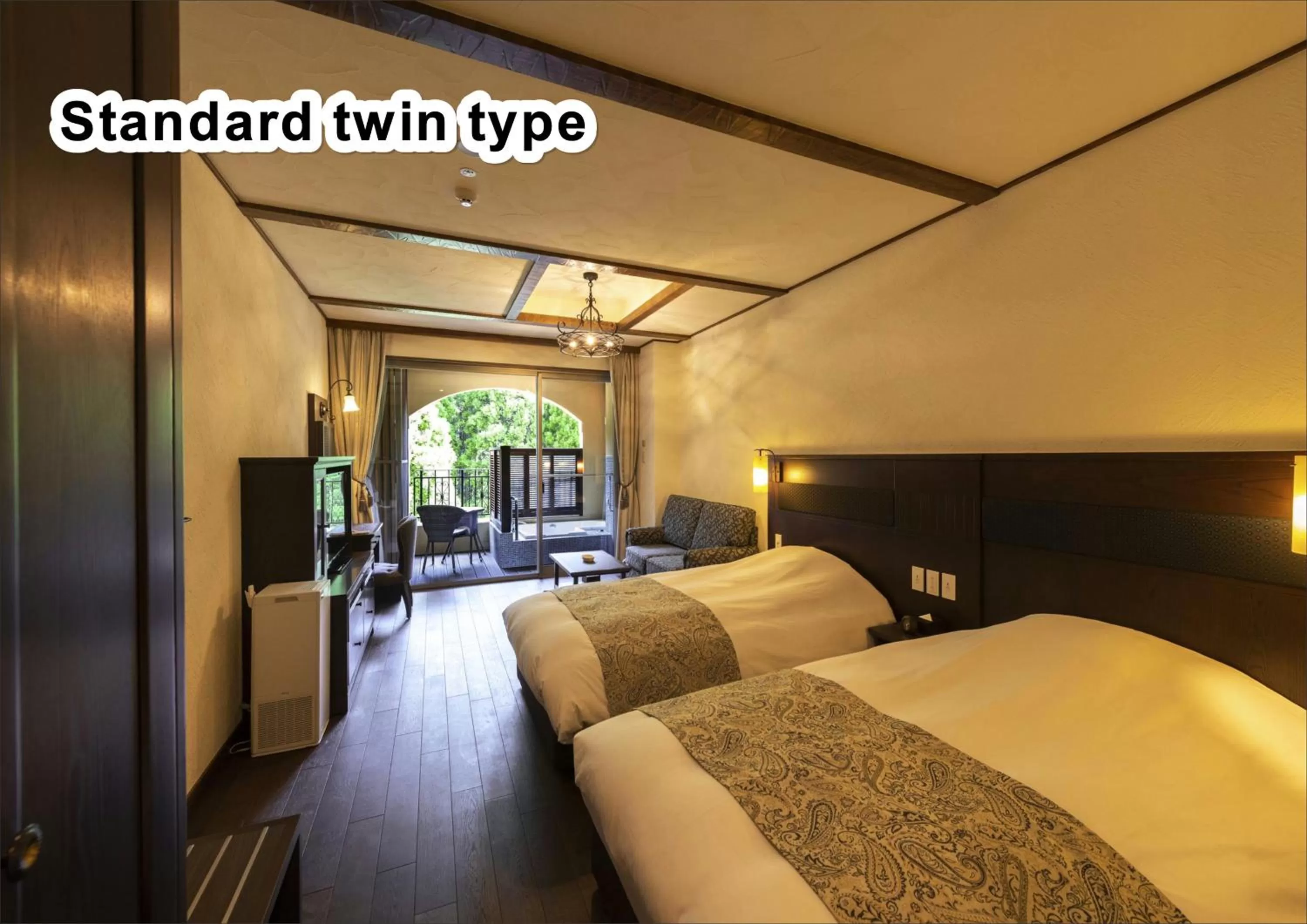 Photo of the whole room, Bed in La Vista Kirishima Hills