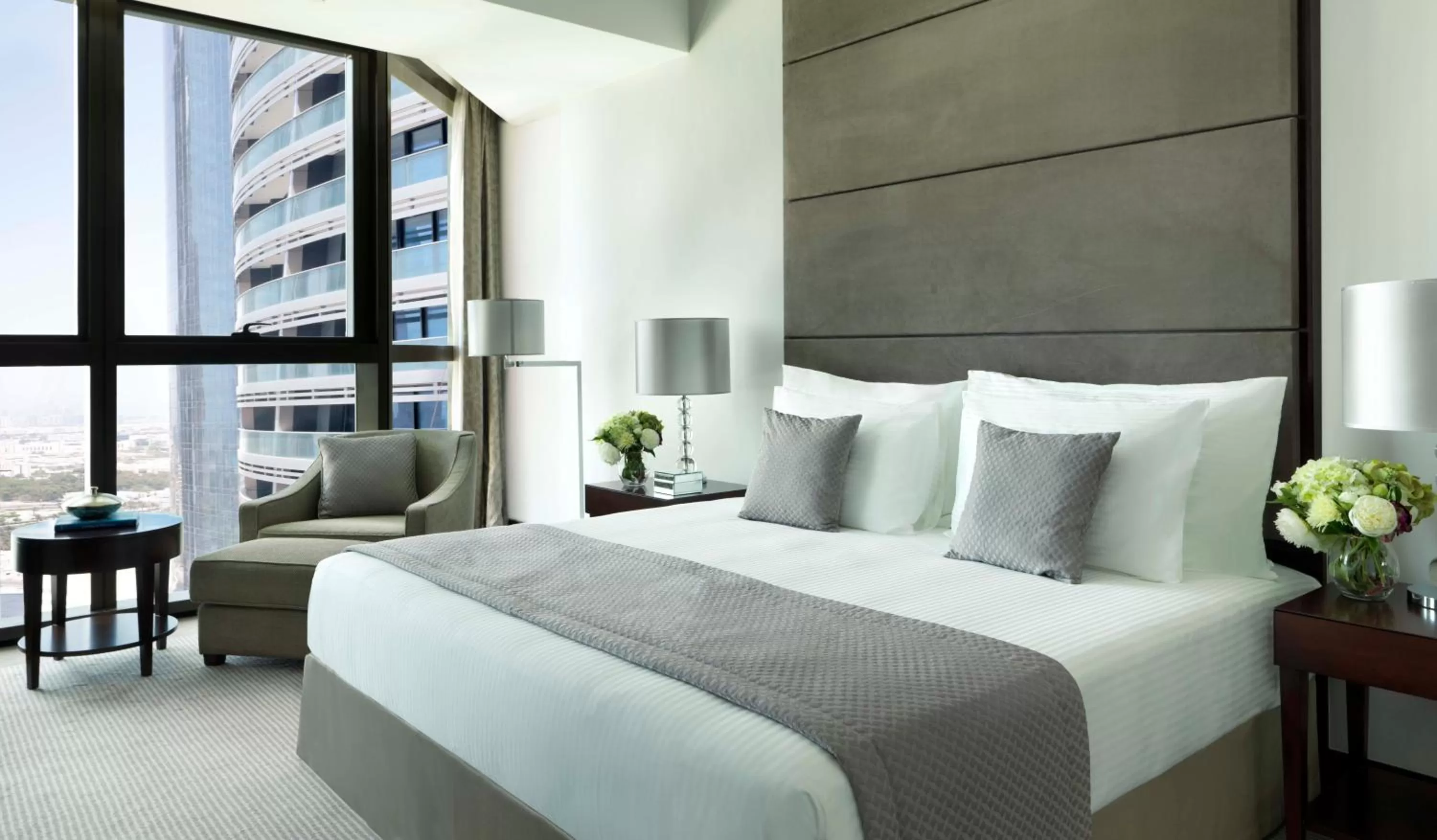 Bed in Bab Al Qasr Hotel