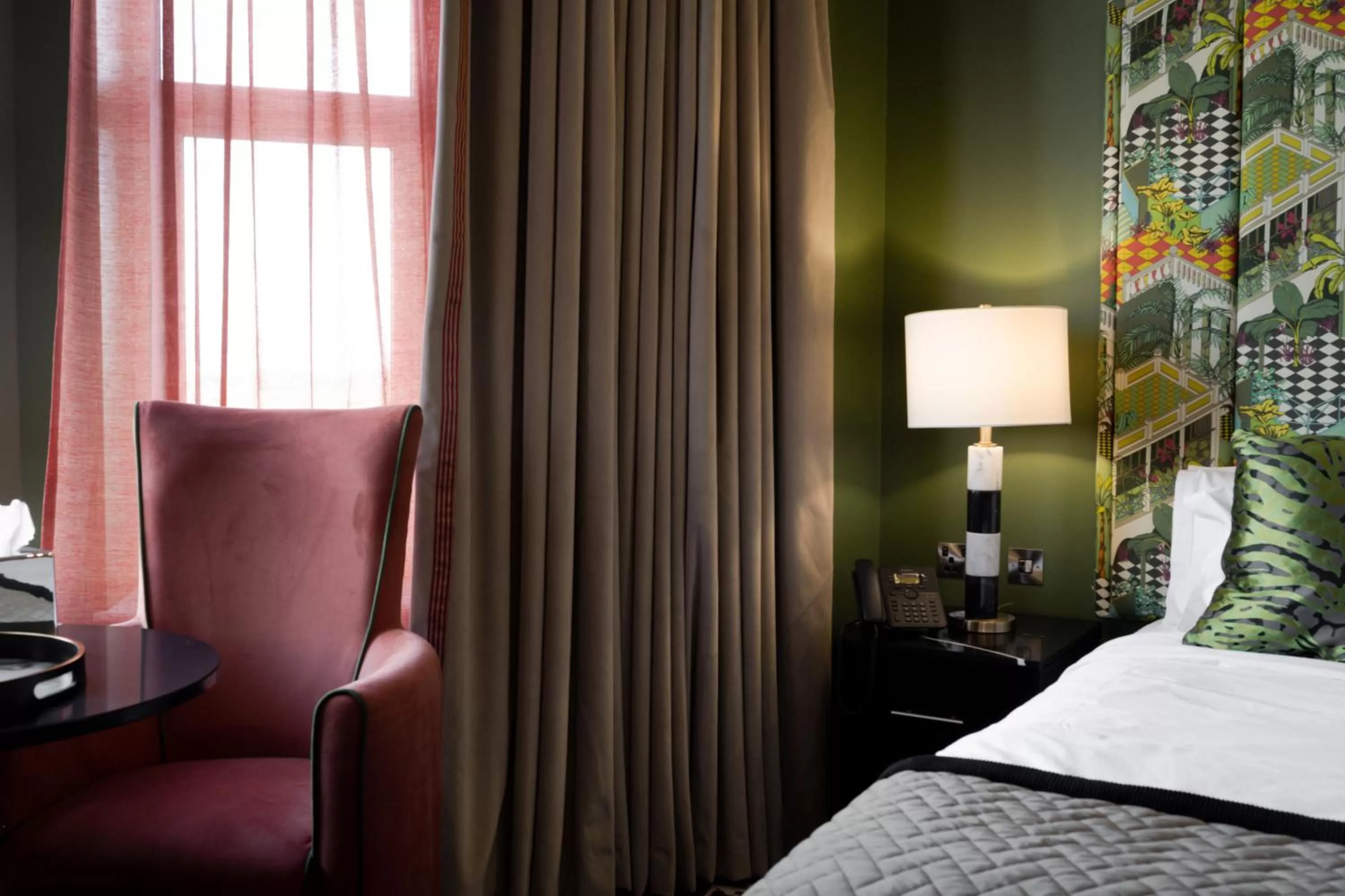 Bed in Elephant Rock Hotel