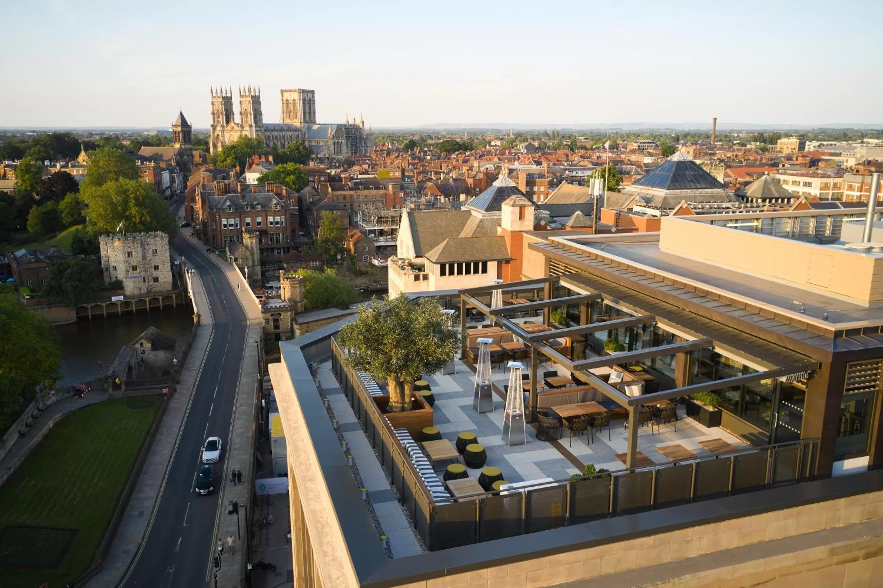 Bird's eye view in Malmaison York