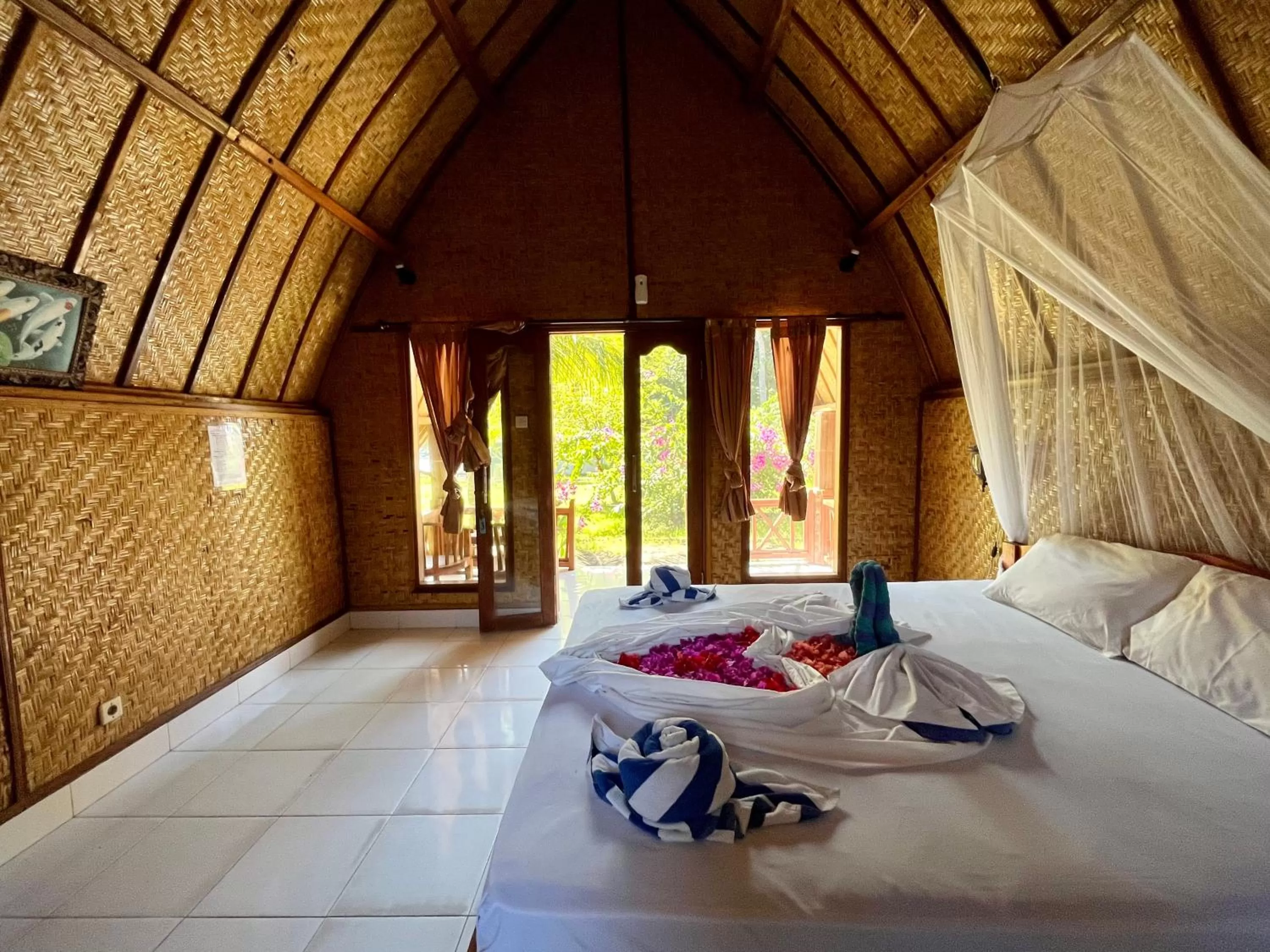 Bed in Gita Gili Bungalow