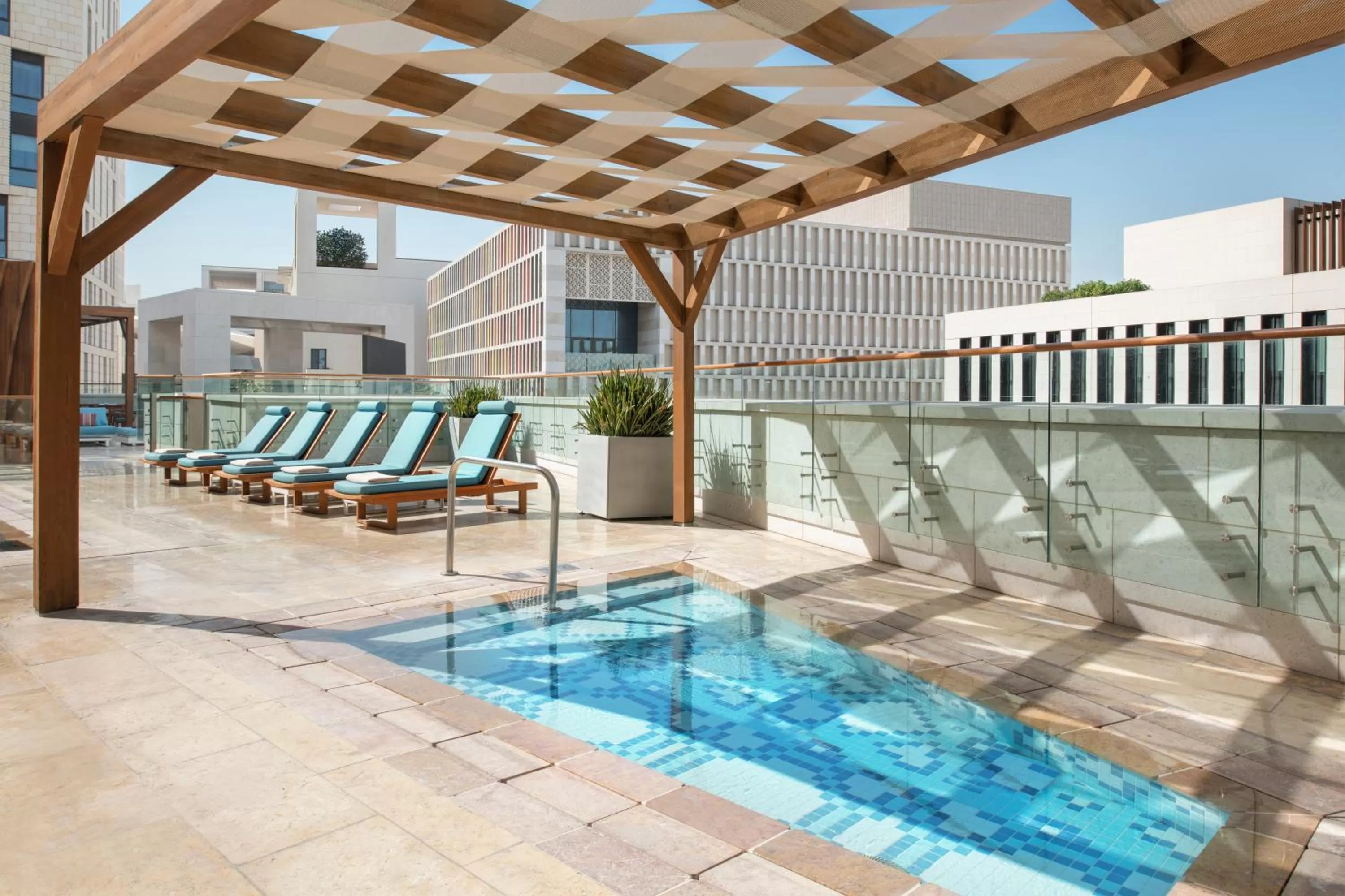 Swimming pool in Alwadi Hotel Doha - MGallery Collection
