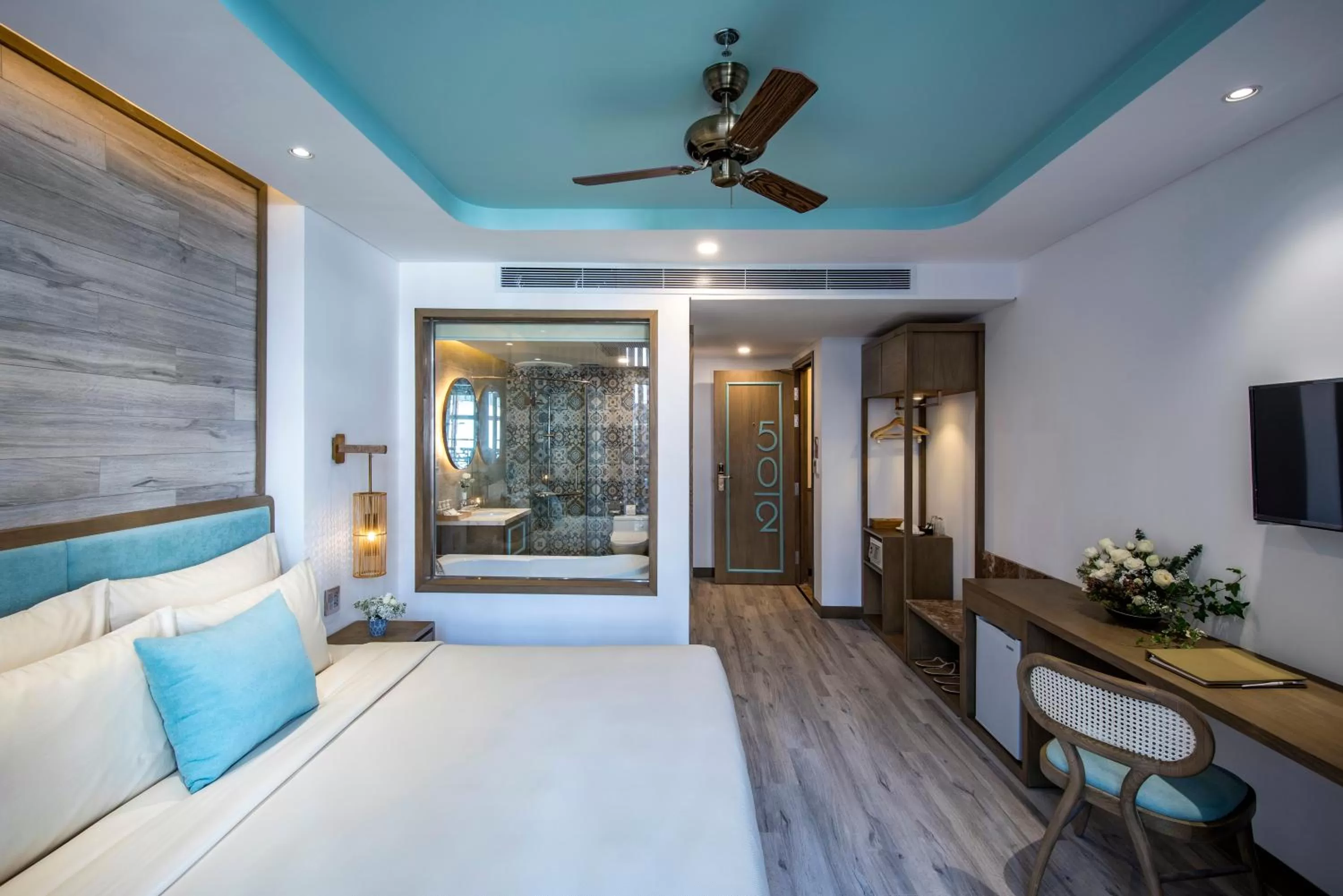 Bed in Icon Saigon - LifeStyle Design Hotel