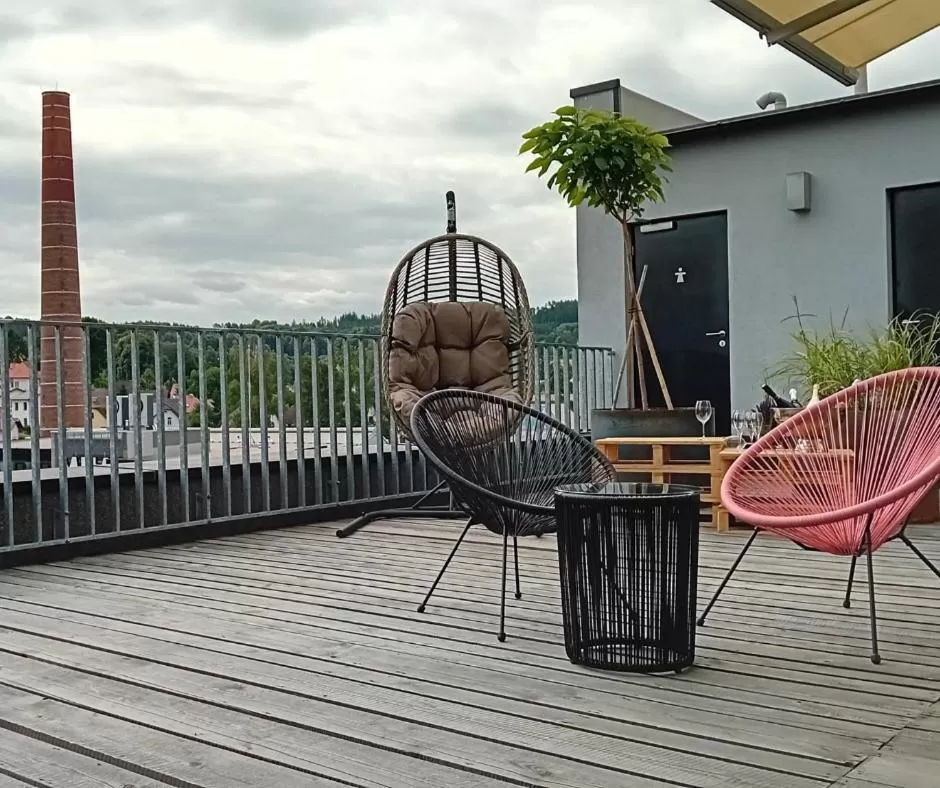 Balcony/Terrace in Fabrika Hotel