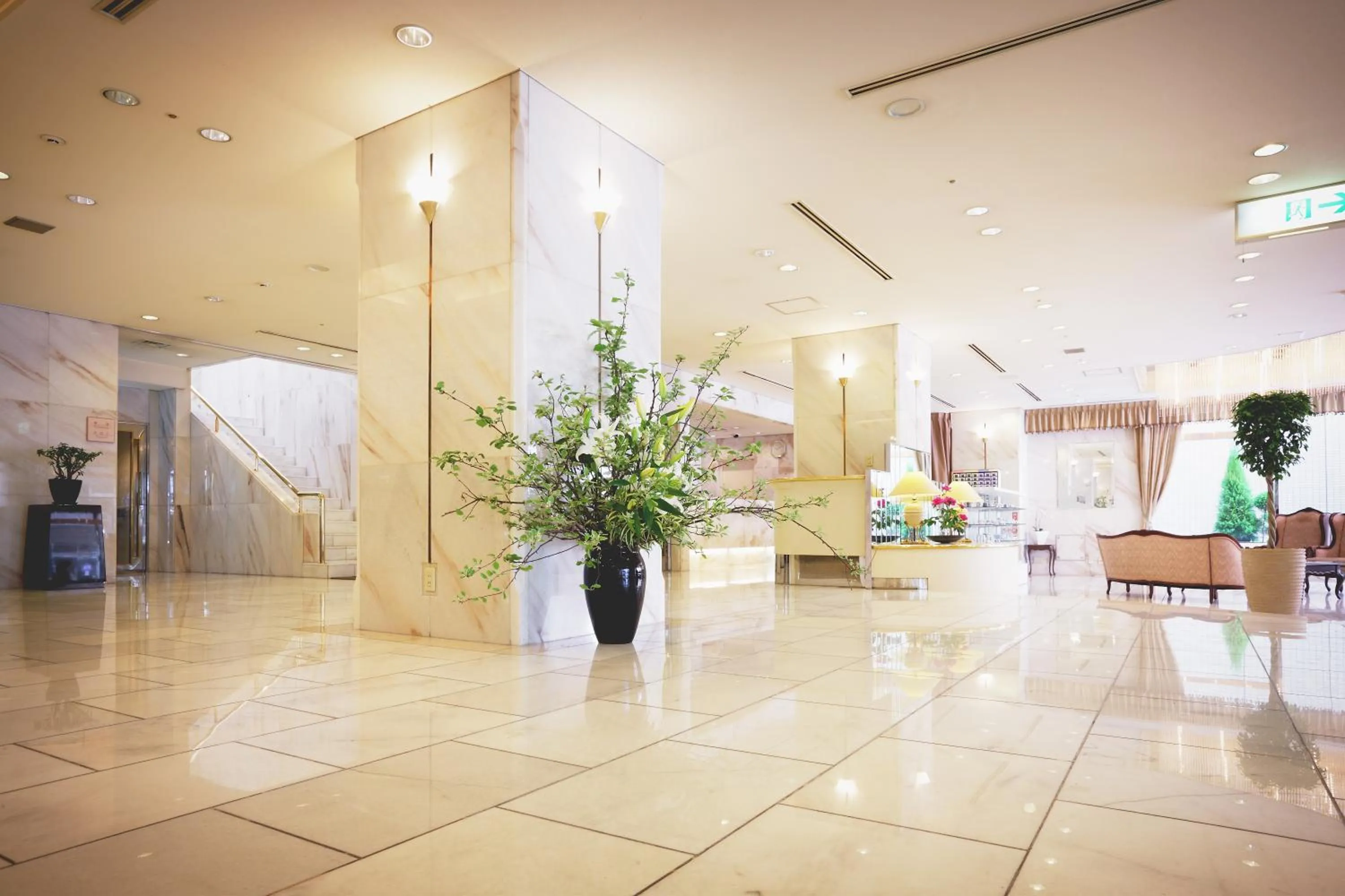 Lobby or reception in Nest Hotel Matsuyama