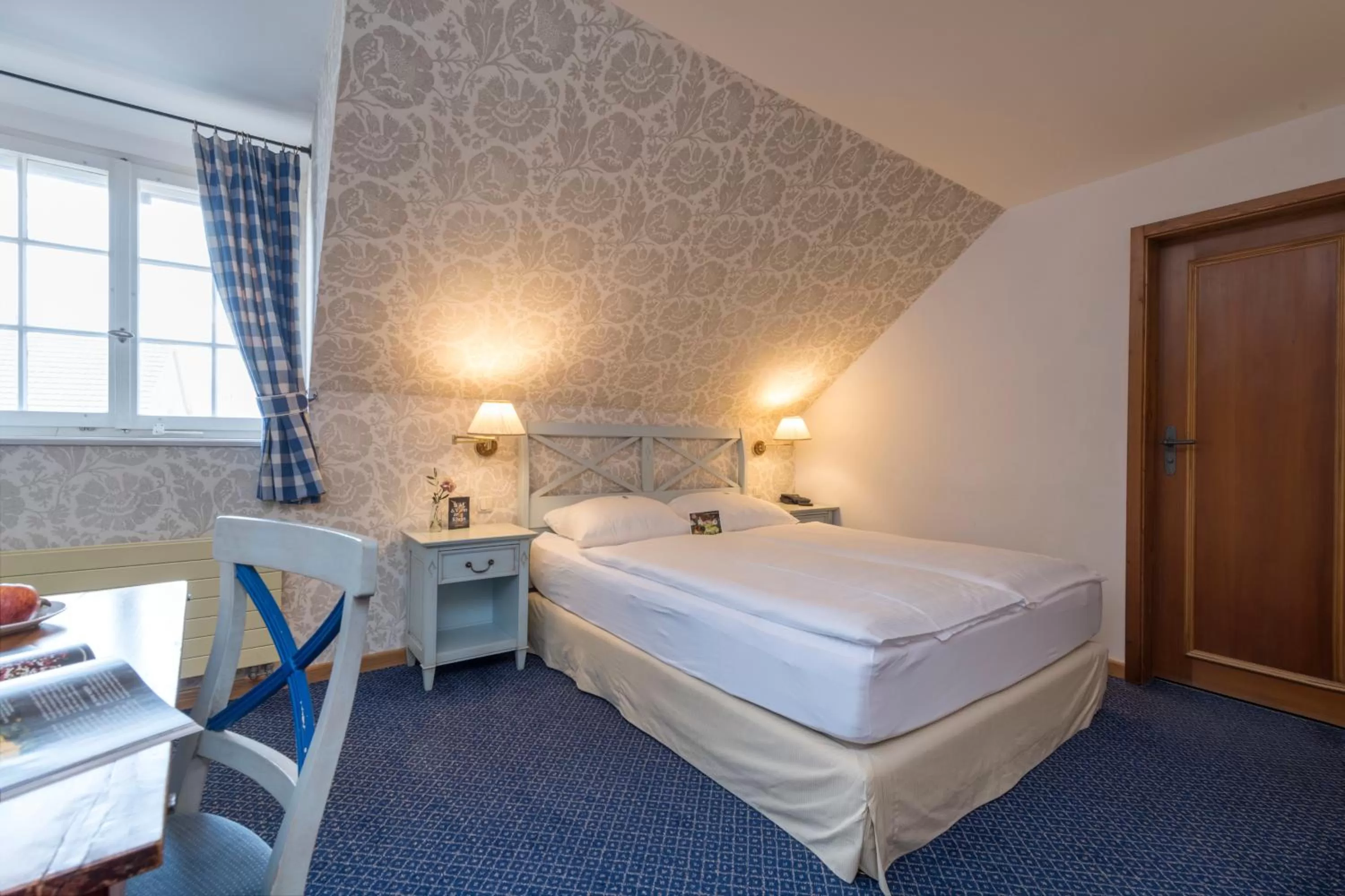 Photo of the whole room, Bed in Hotel & Restaurant Alte Rheinmühle