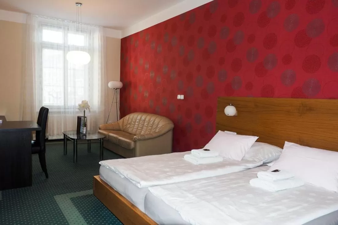 Bed in Hotel Vacek Pod Věží