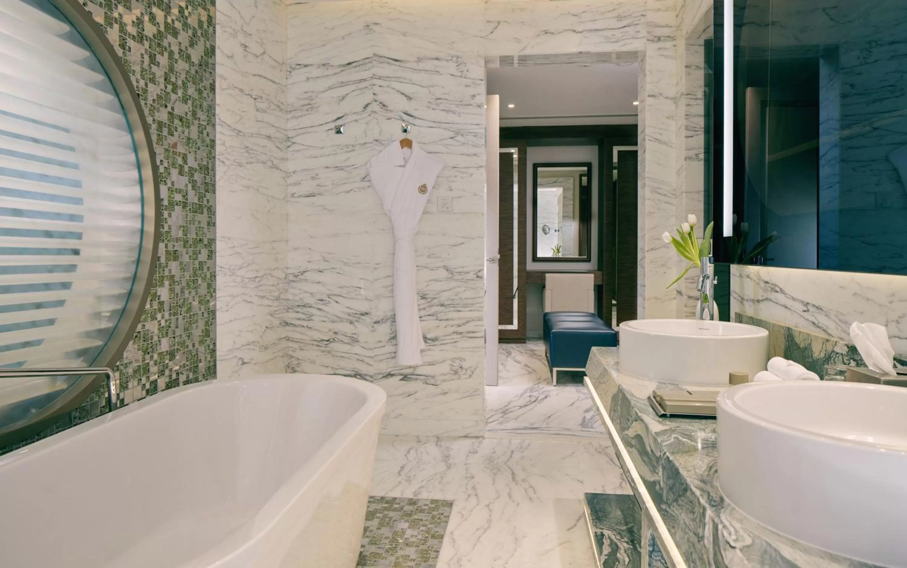 Bathroom in Royal M Hotel Abu Dhabi by Gewan