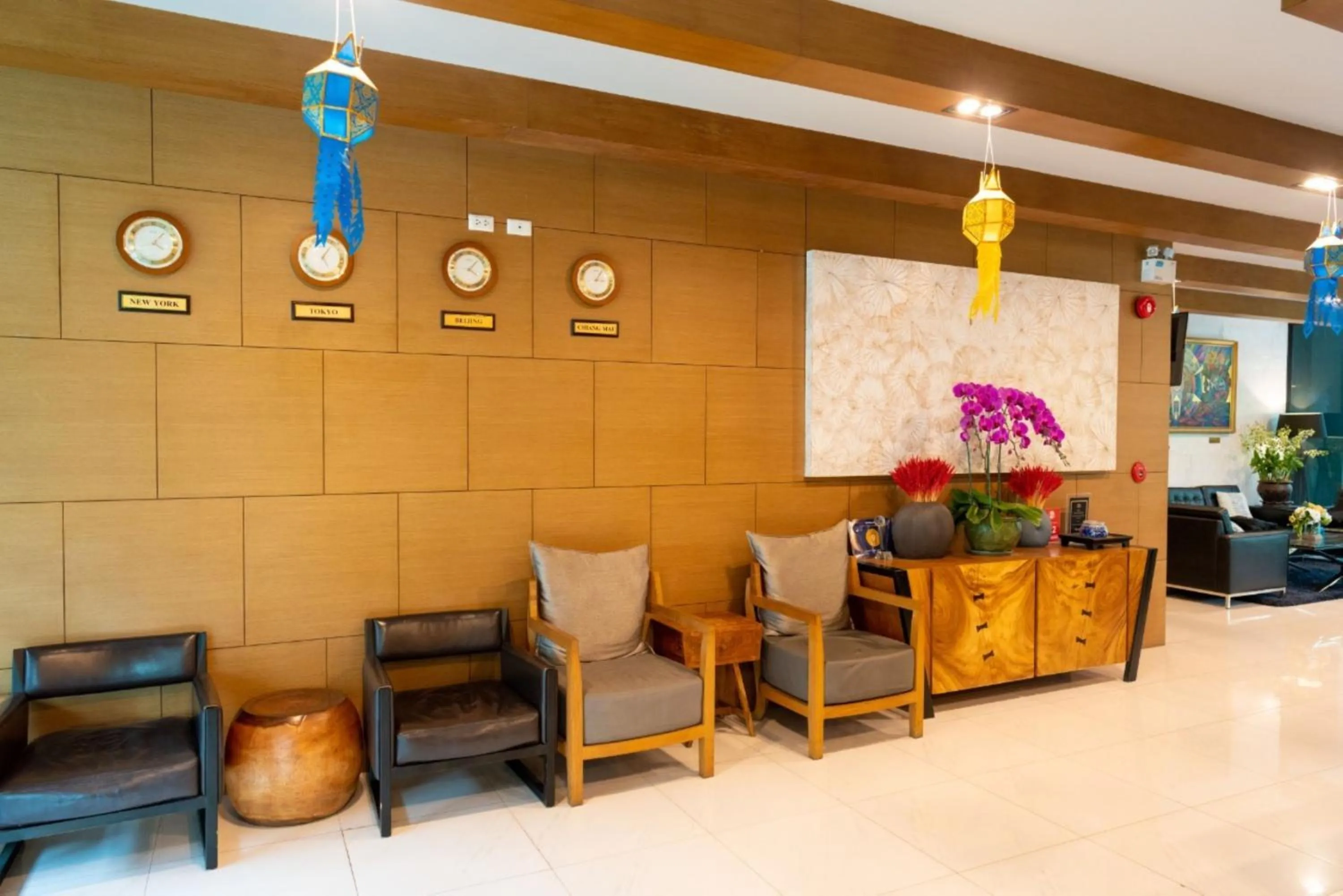 Lobby or reception in Sanae' Hotel Nimman