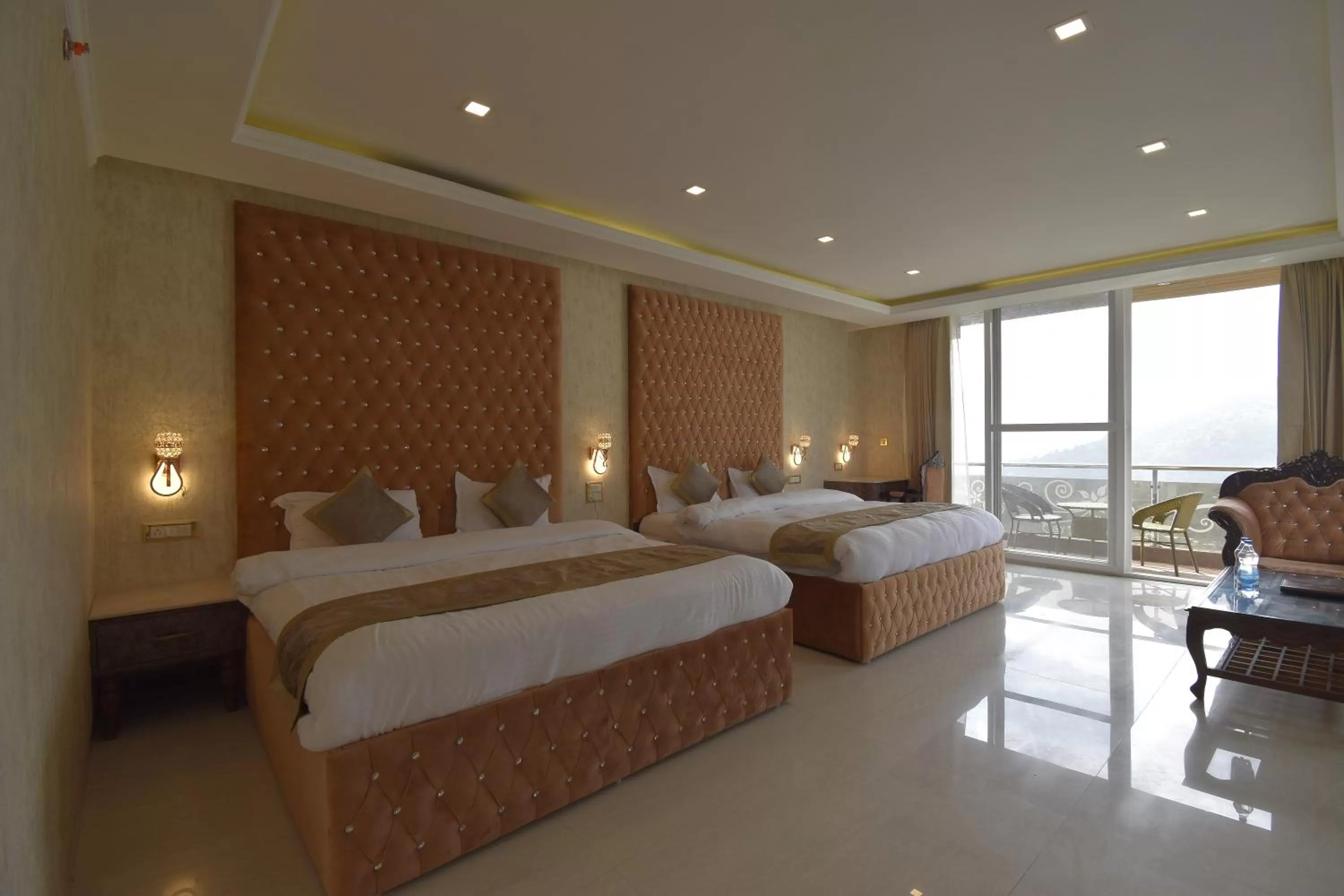 Bed in The Royal Castle AC Centralized