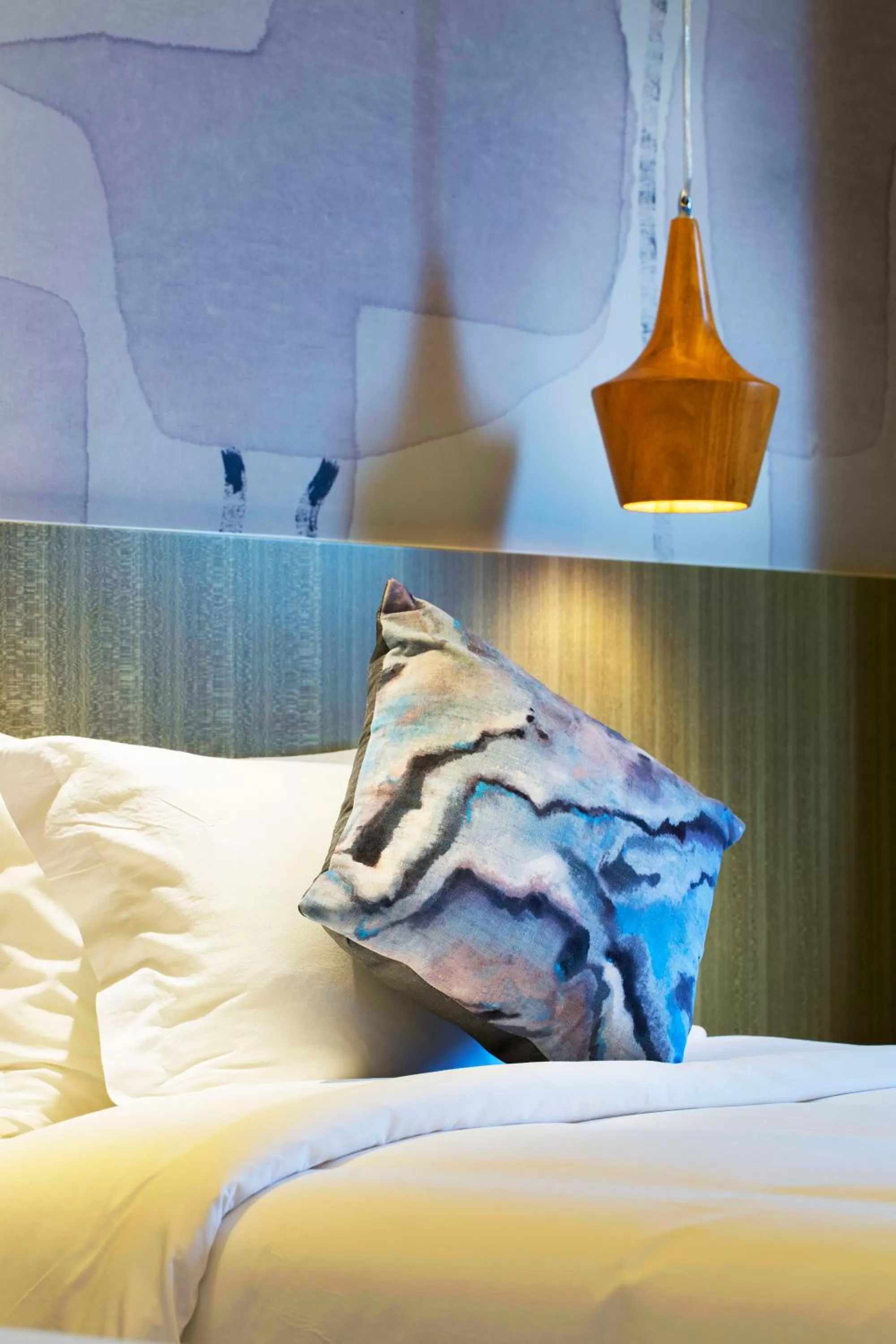 Decorative detail, Bed in Paco Hotel Gangding Metro Guangzhou