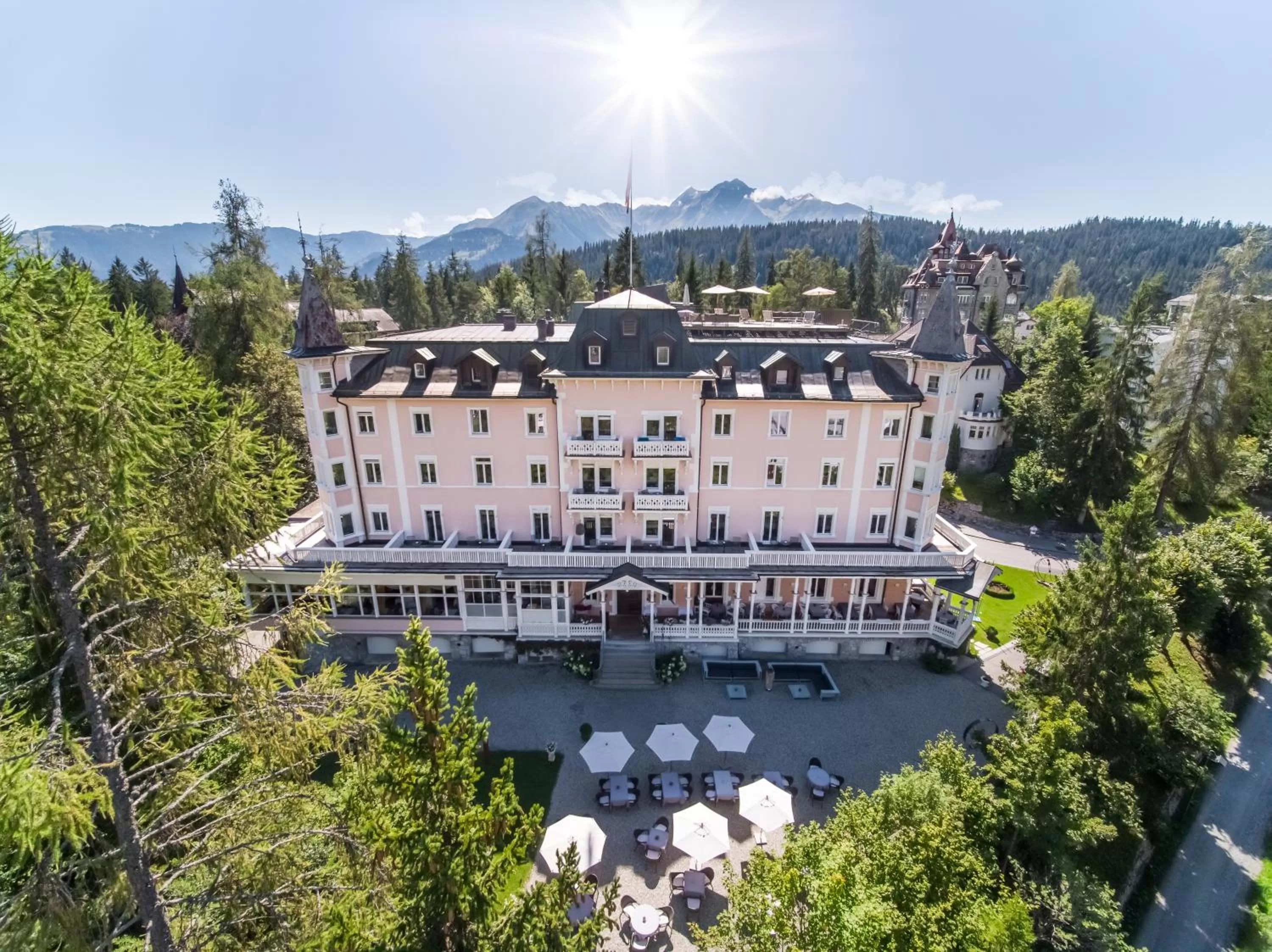 Bird's eye view in Romantik Hotel Schweizerhof & Spa Flims