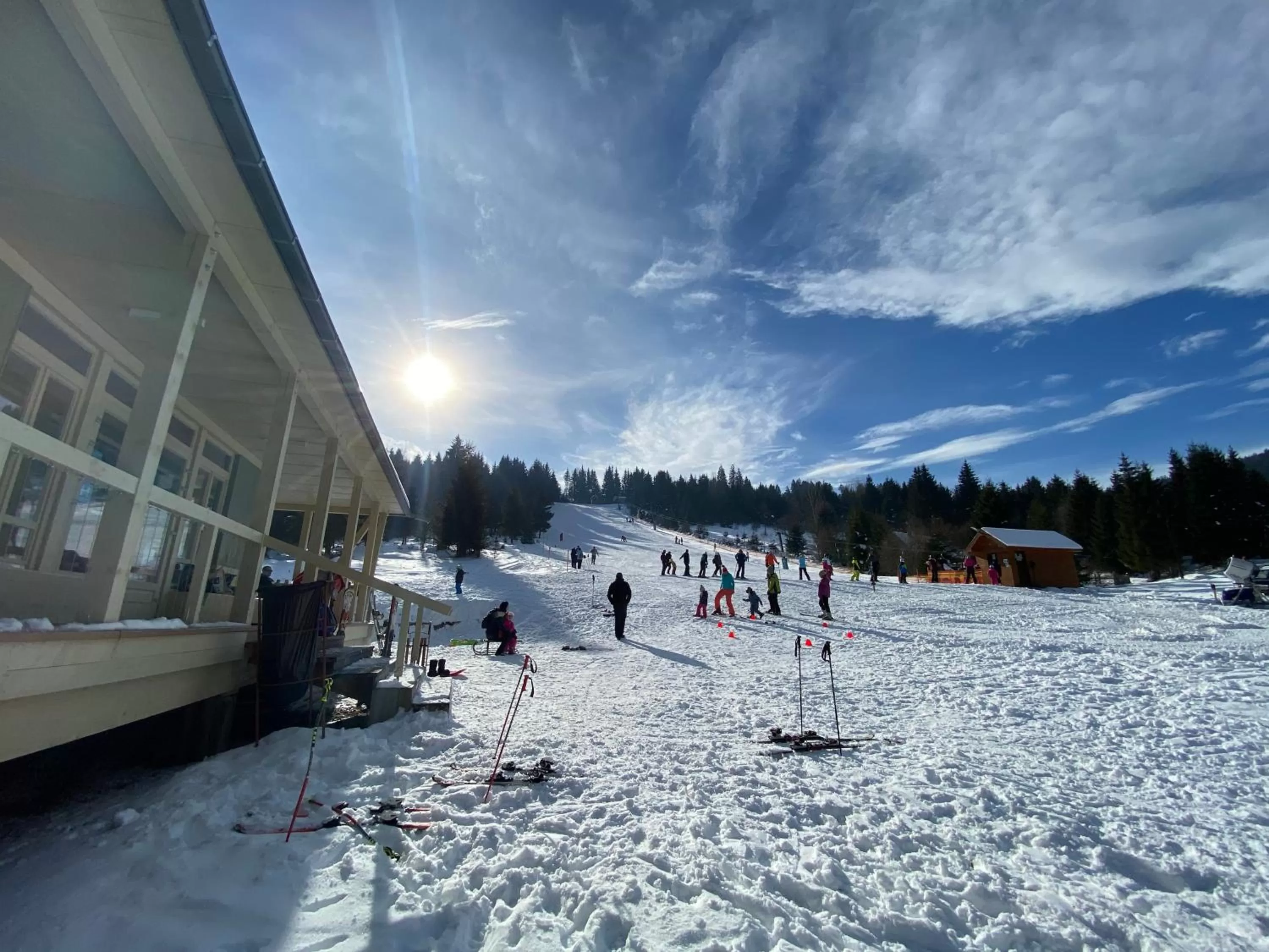 Skiing in Mountain-Rest Pension