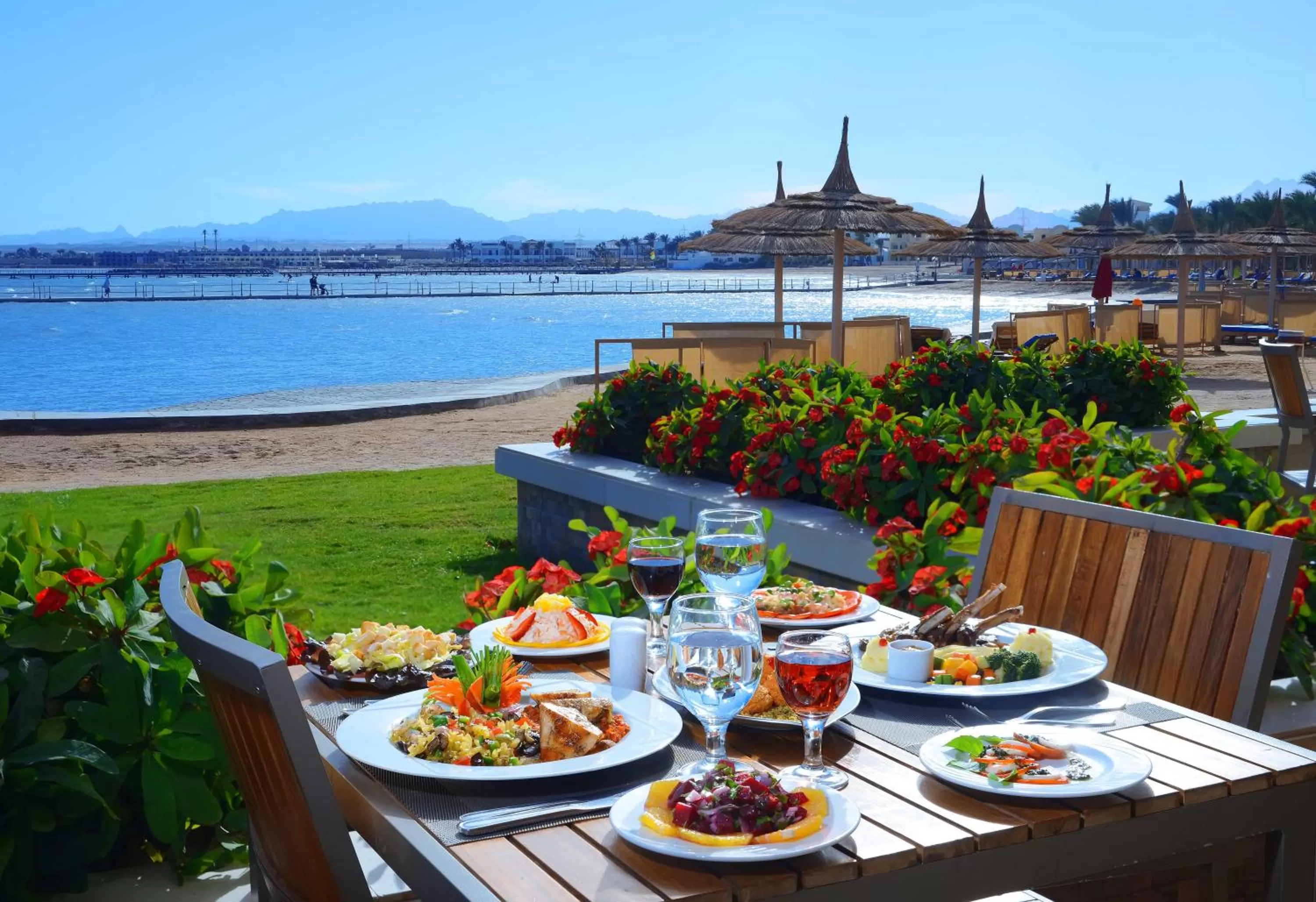 Restaurant/places to eat in Beach Albatros Aqua Park - Hurghada