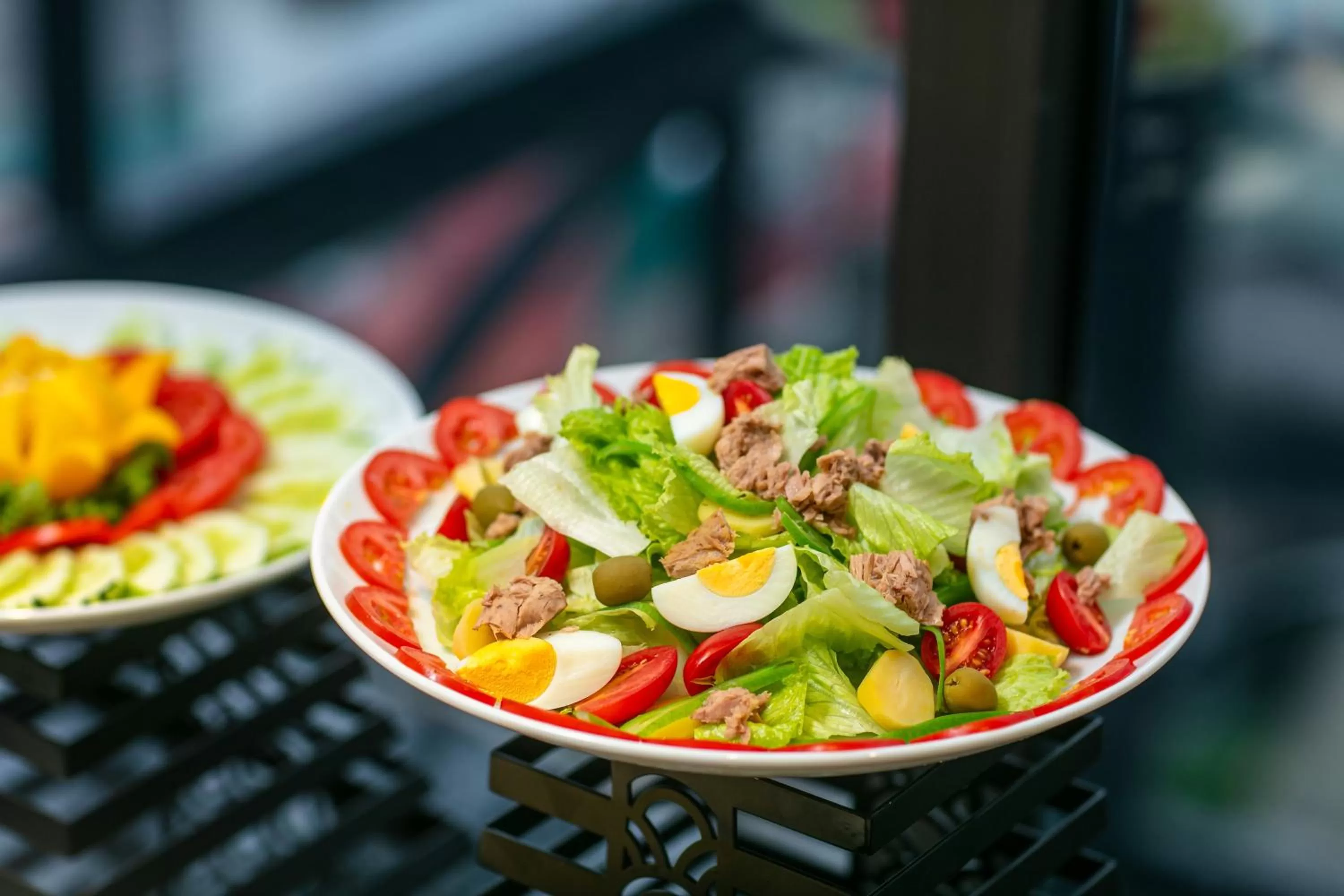 Buffet breakfast in MAY DE VILLE Lakeside Hotel