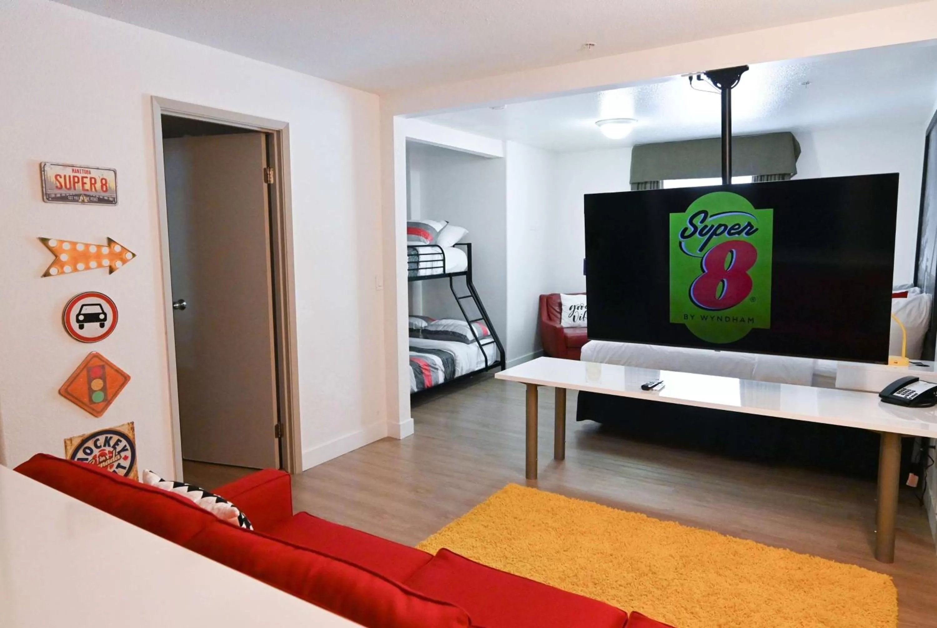 Bed in Super 8 by Wyndham Calgary Shawnessy Area