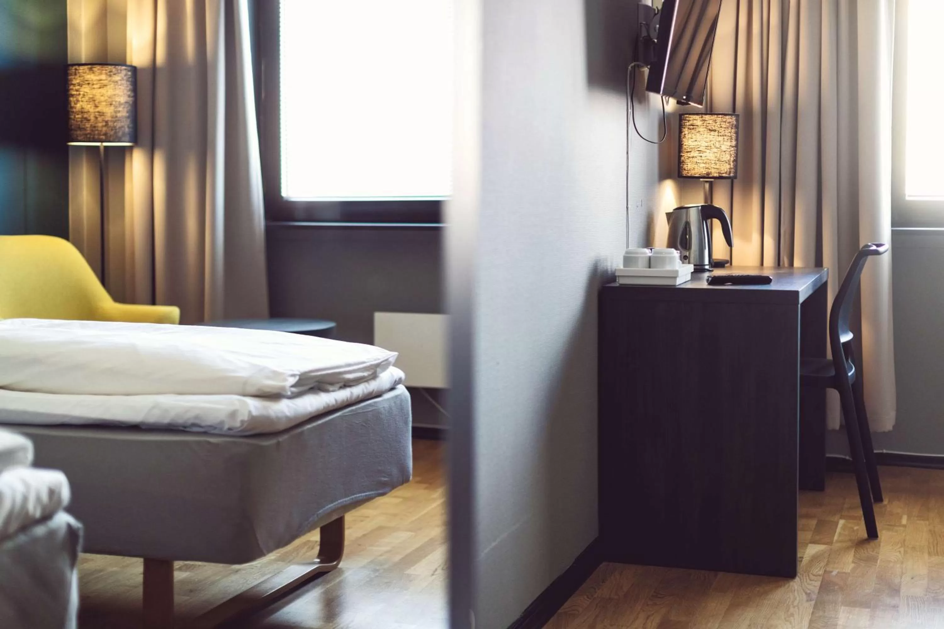 Photo of the whole room, Bed in Hotel Haugesund