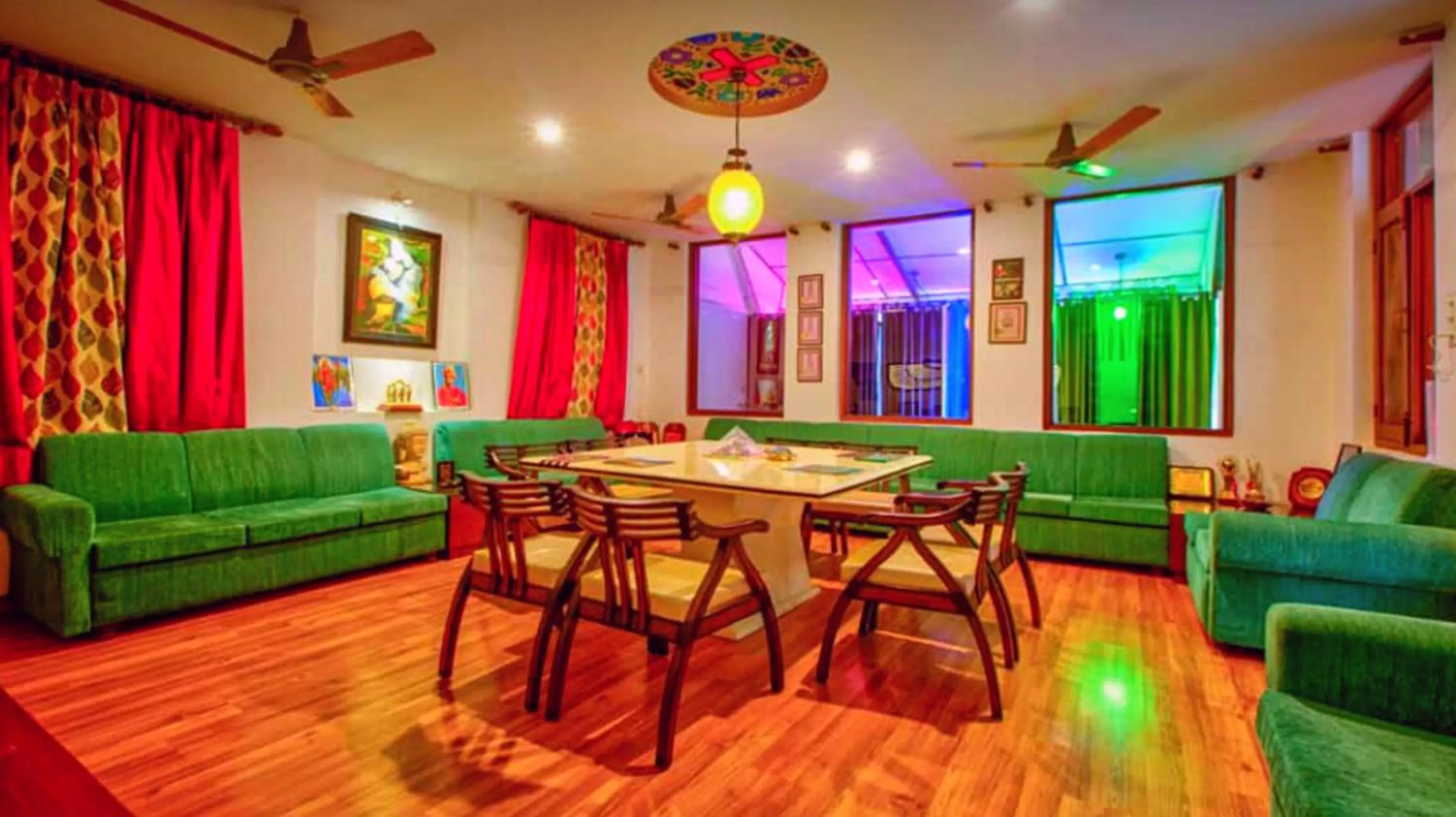 Evening entertainment in Pyramid Home Divine - A Wellness Resort