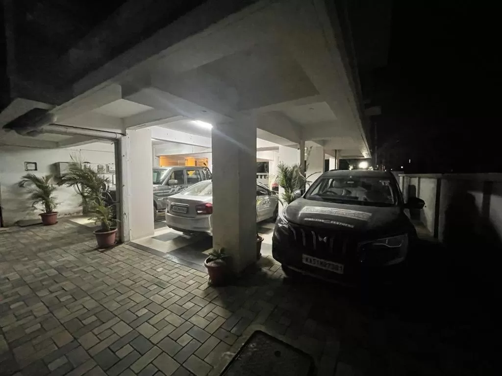 Parking in Manomay Homes