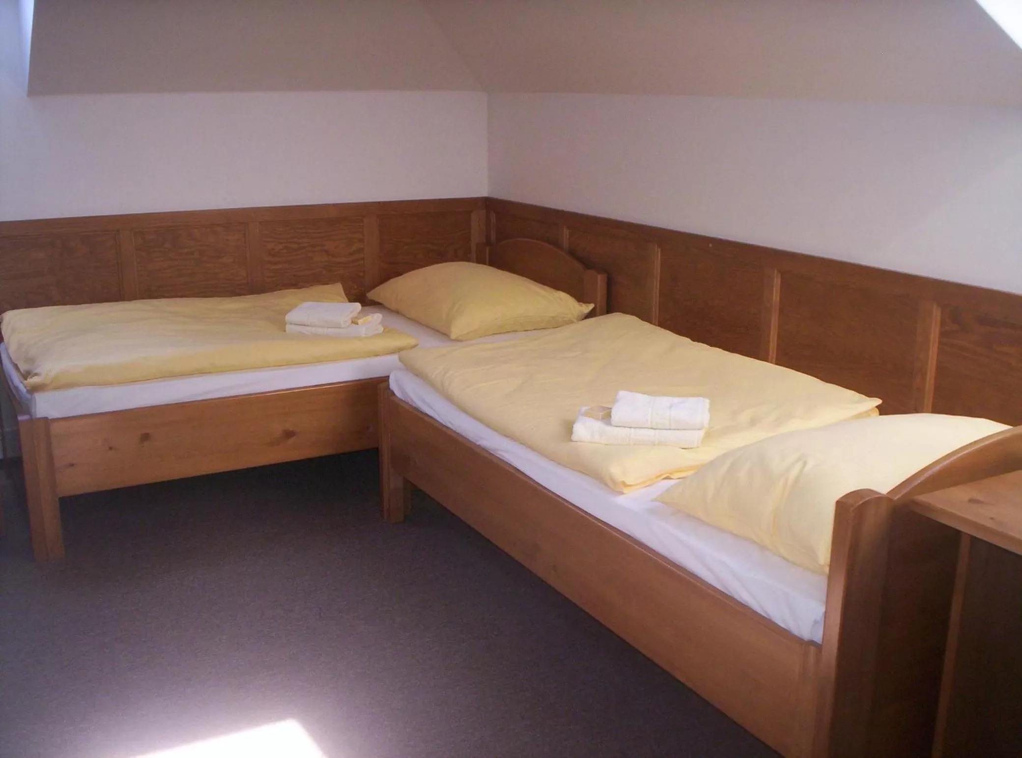 Bed in Hotel Krakonoš