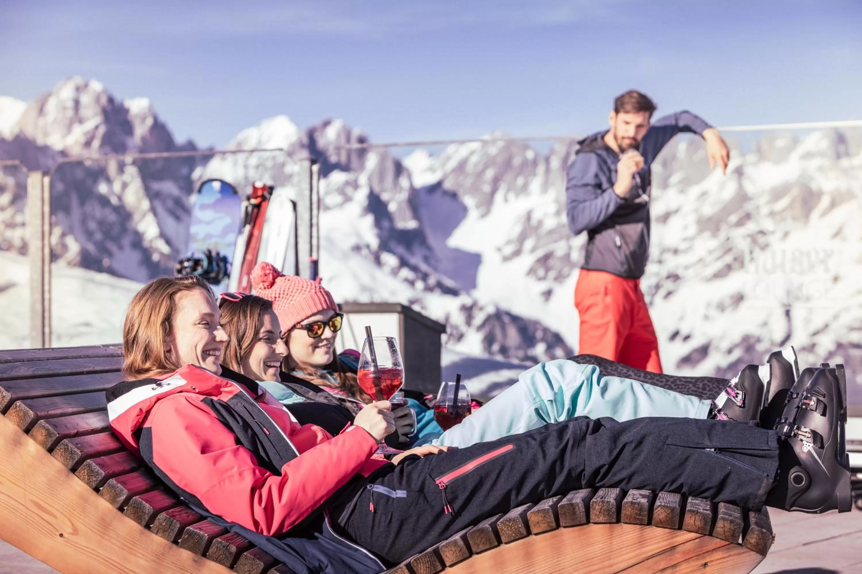 People in Tirol Lodge