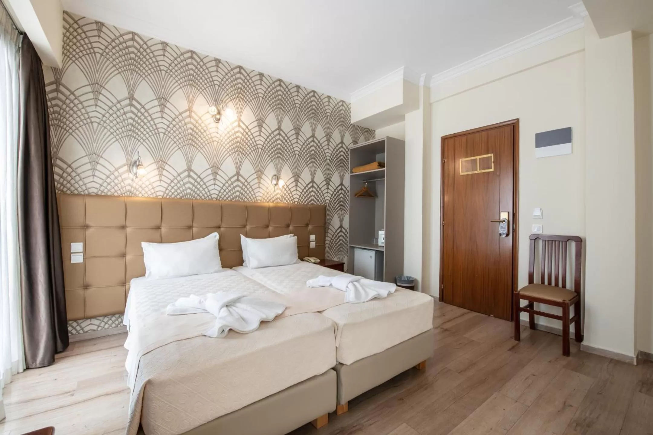 Bed in Athens Golden City Hotel