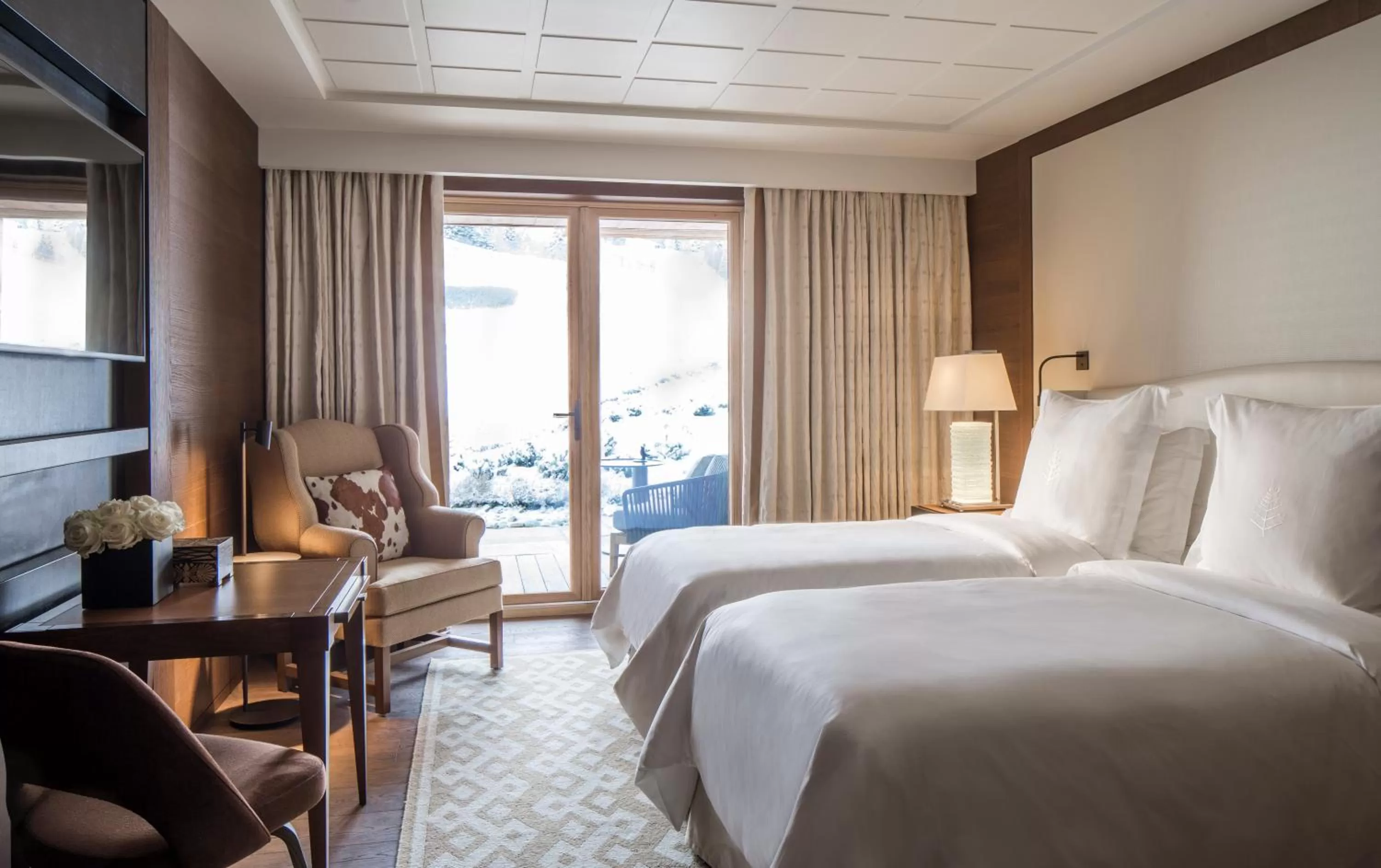 Deluxe Room with Two Twin Beds in Four Seasons Resort Megeve
