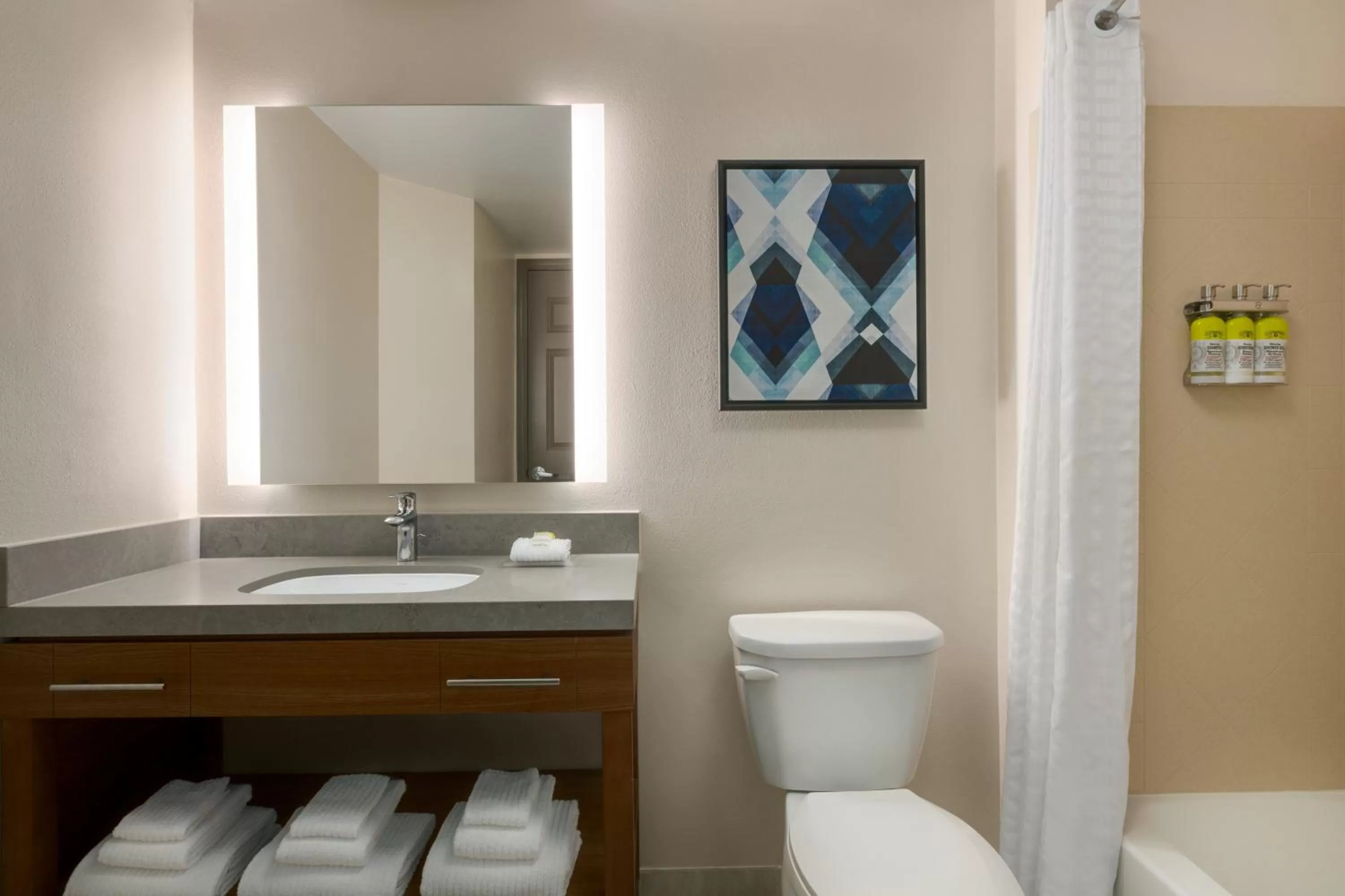 Bathroom in Candlewood Suites Fayetteville Fort Bragg by IHG