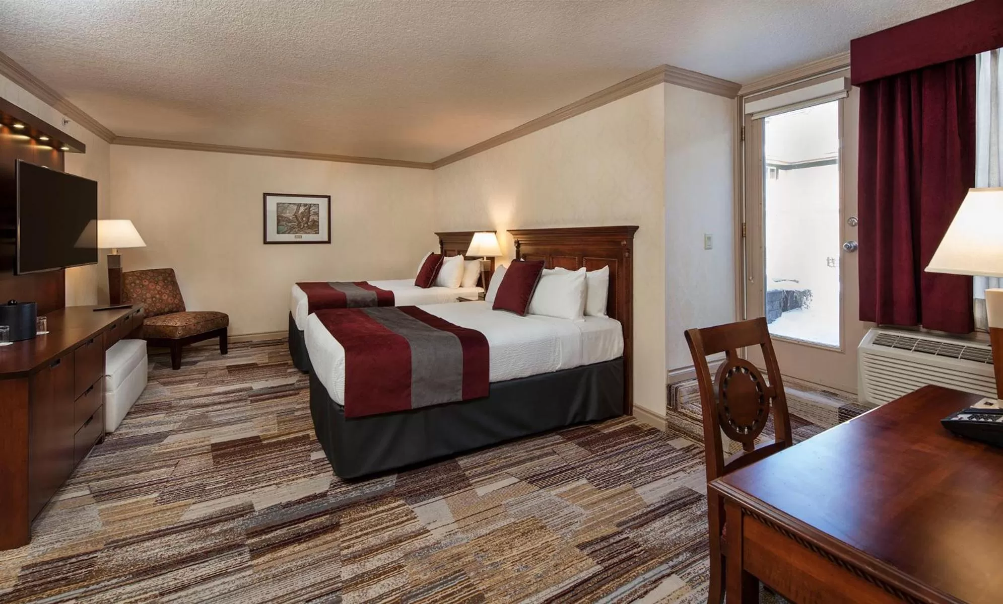 Bed in Royal Canadian Lodge