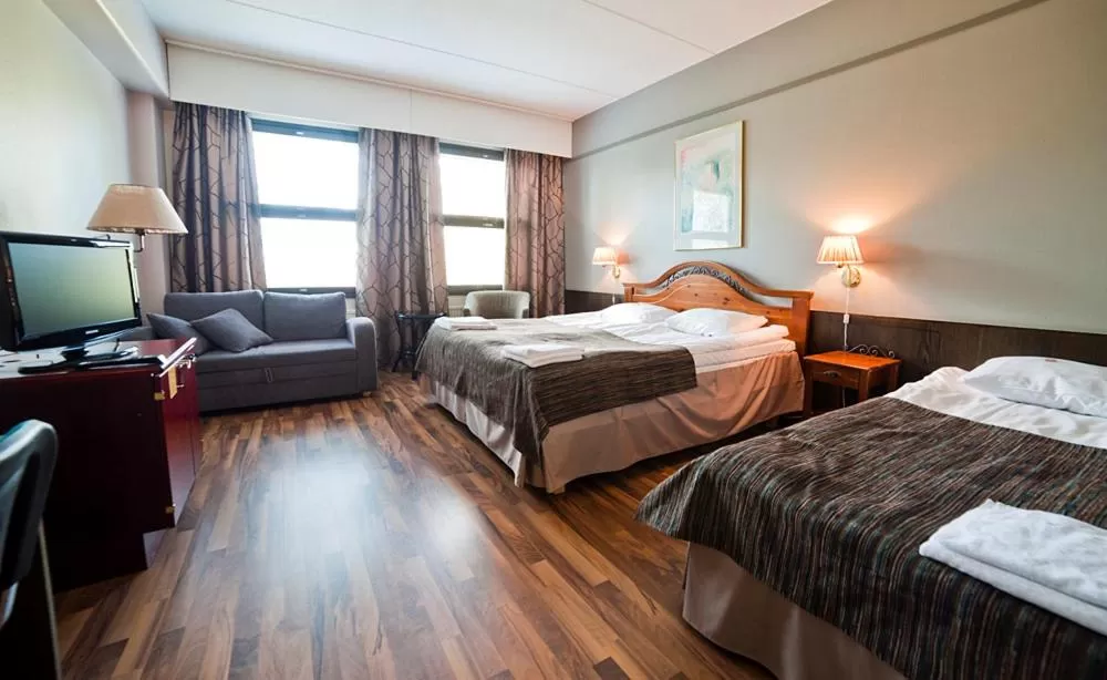 Bed in Hotel Lapuahovi