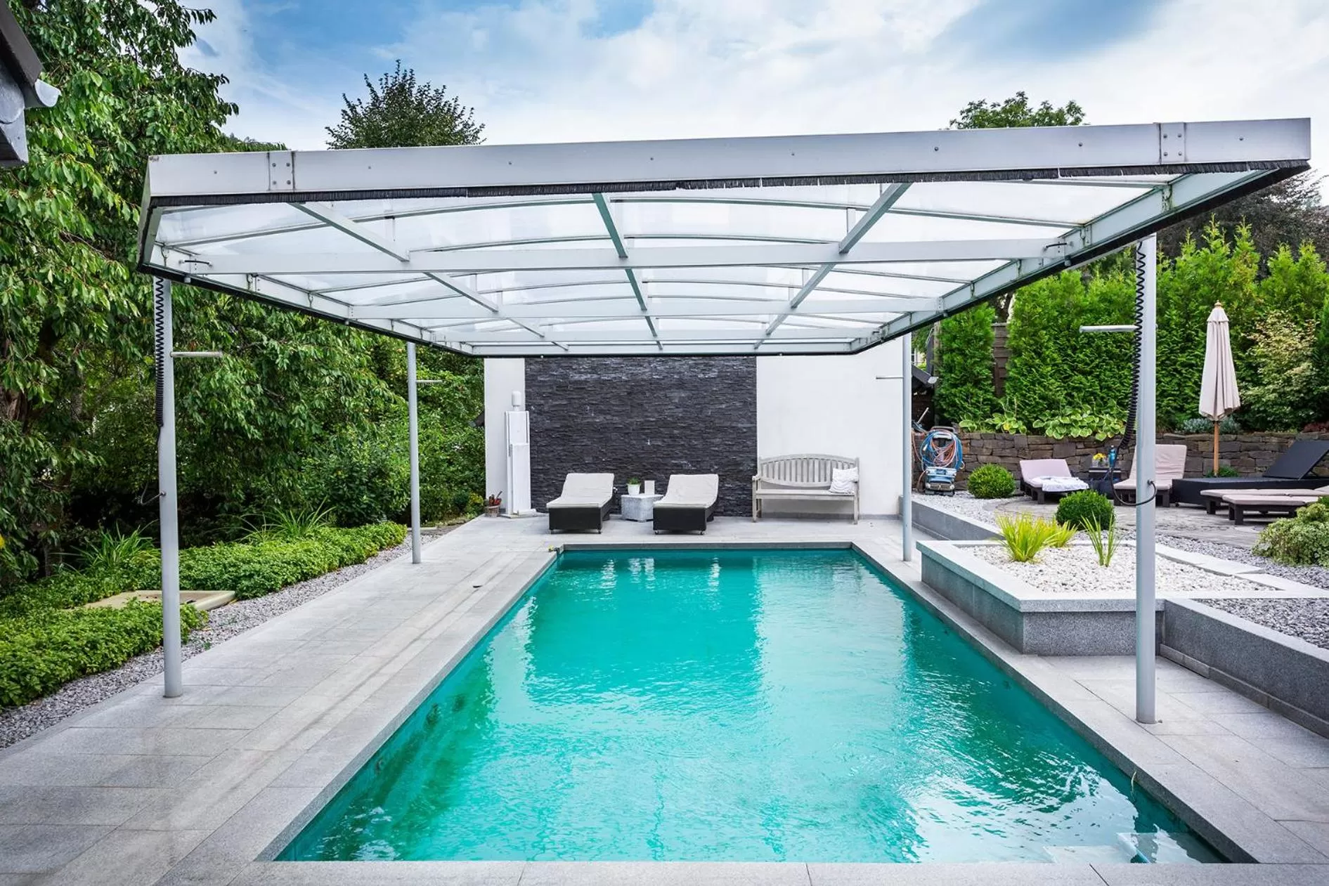 Swimming pool in Romantik Hotel Neuhaus