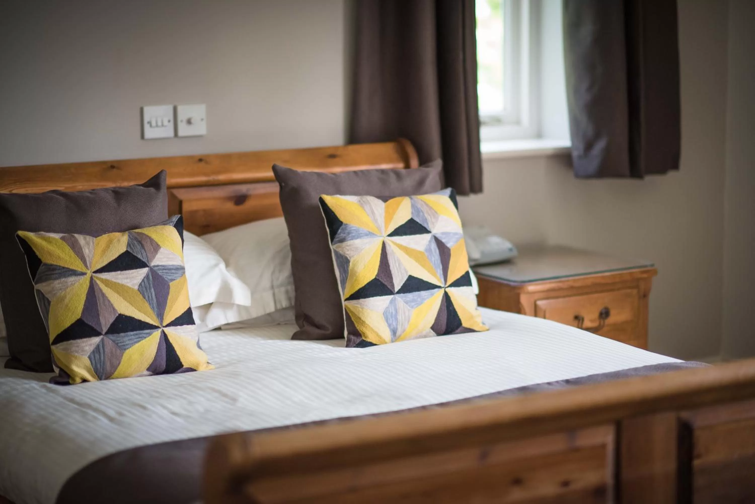 Bed in Flackley Ash Country House Hotel