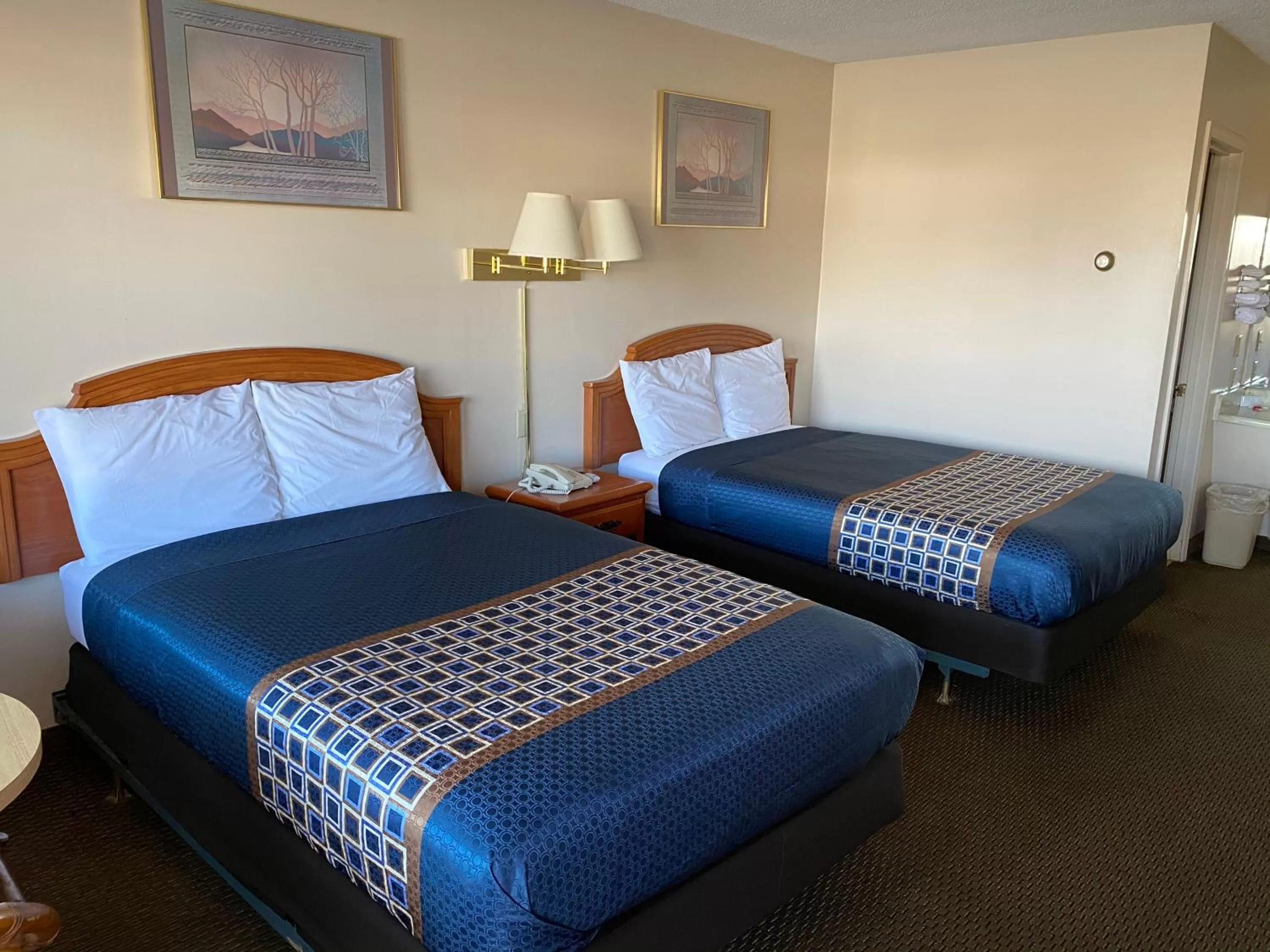 Bed in Parkview Motel