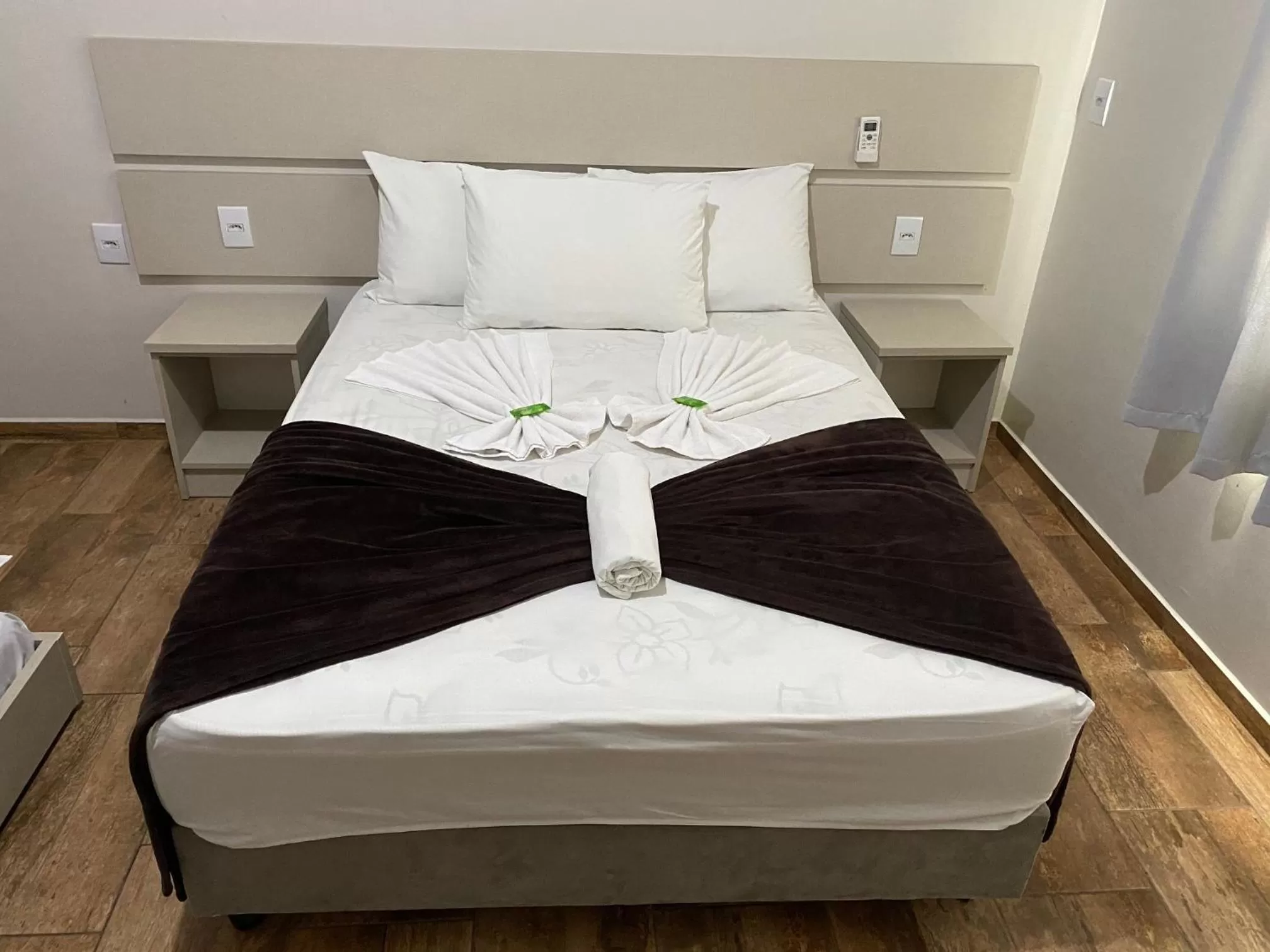 Bed in Hotel Panorâmico