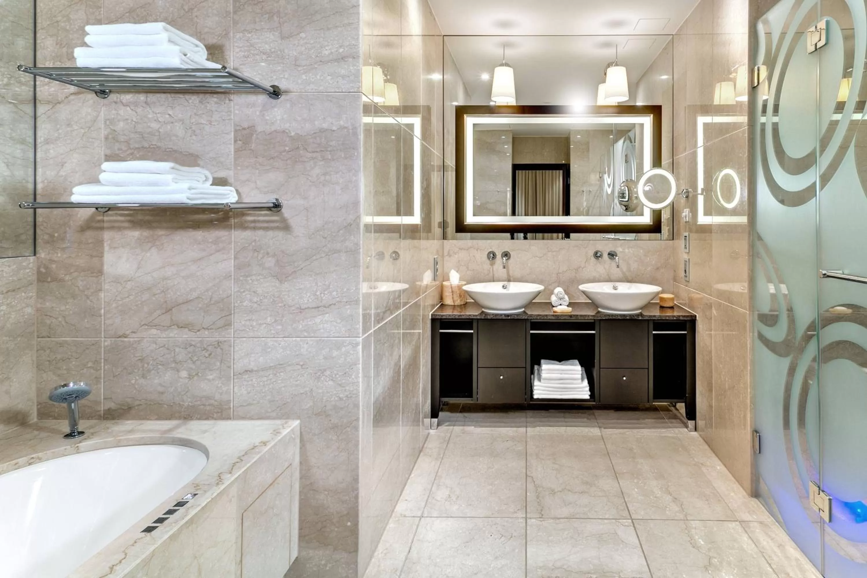 Bathroom in Grand Hotel River Park, a Luxury Collection Hotel, Bratislava