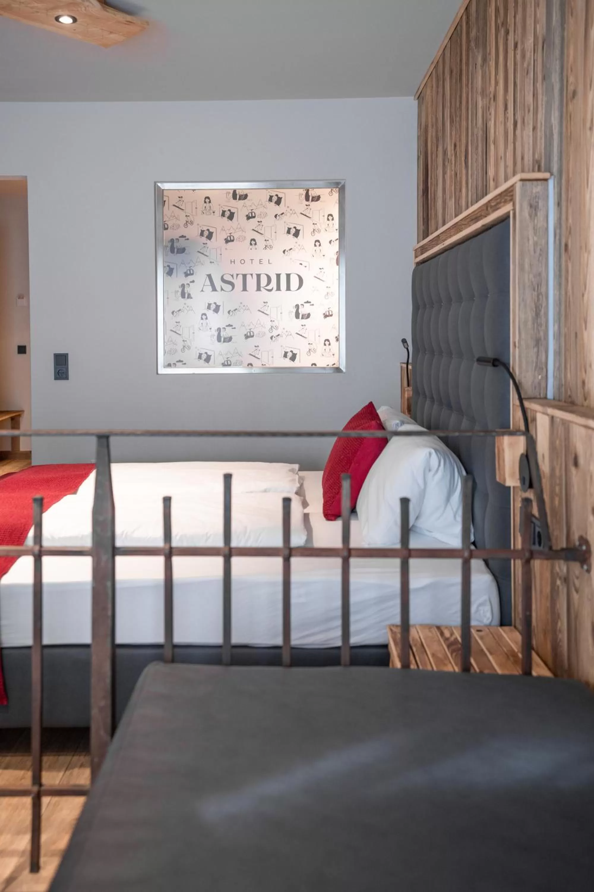 Bedroom, Bed in Hotel Astrid - Ski In - Ski Out