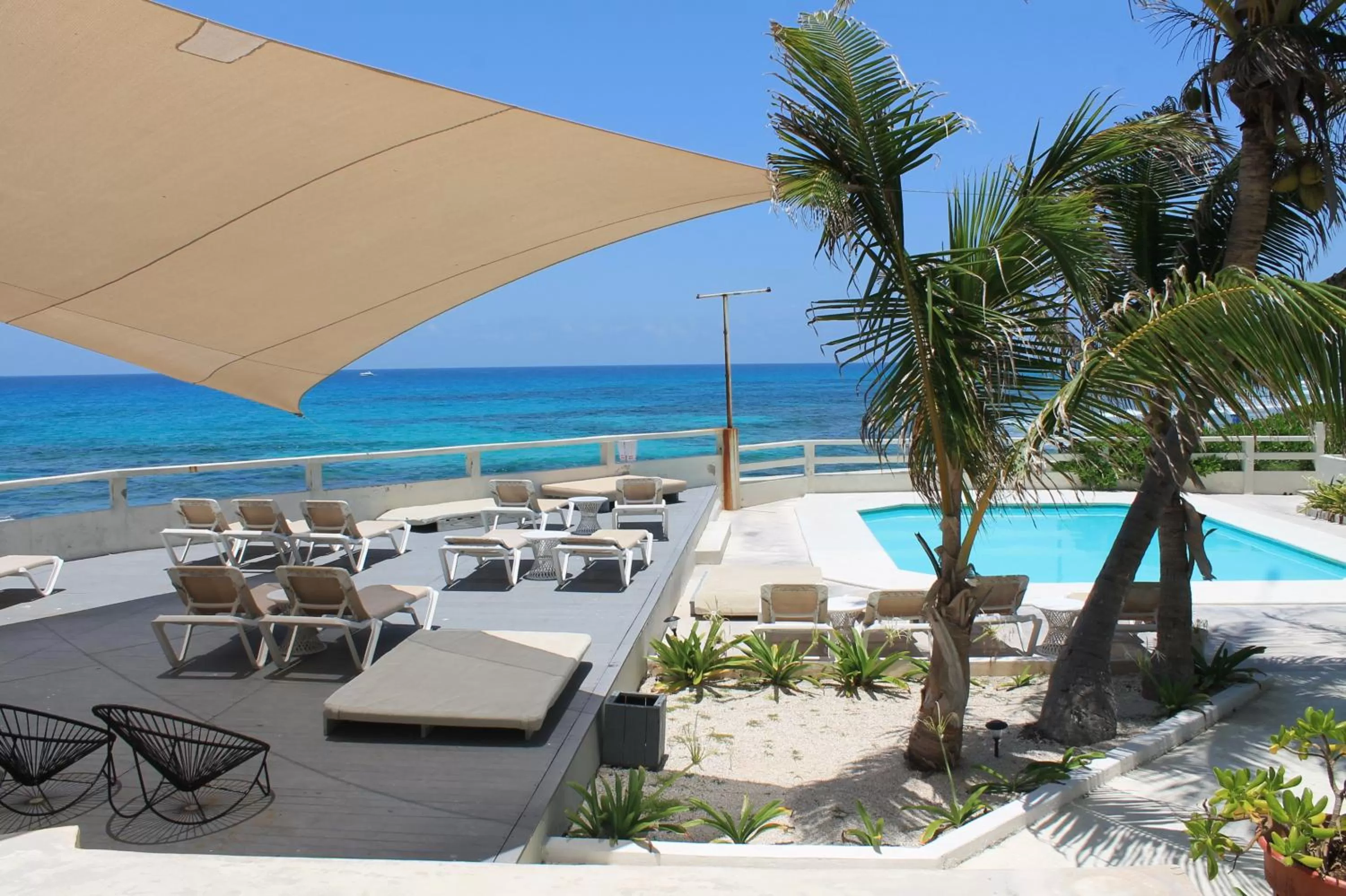Beach in Rocamar Hotel Isla Mujeres