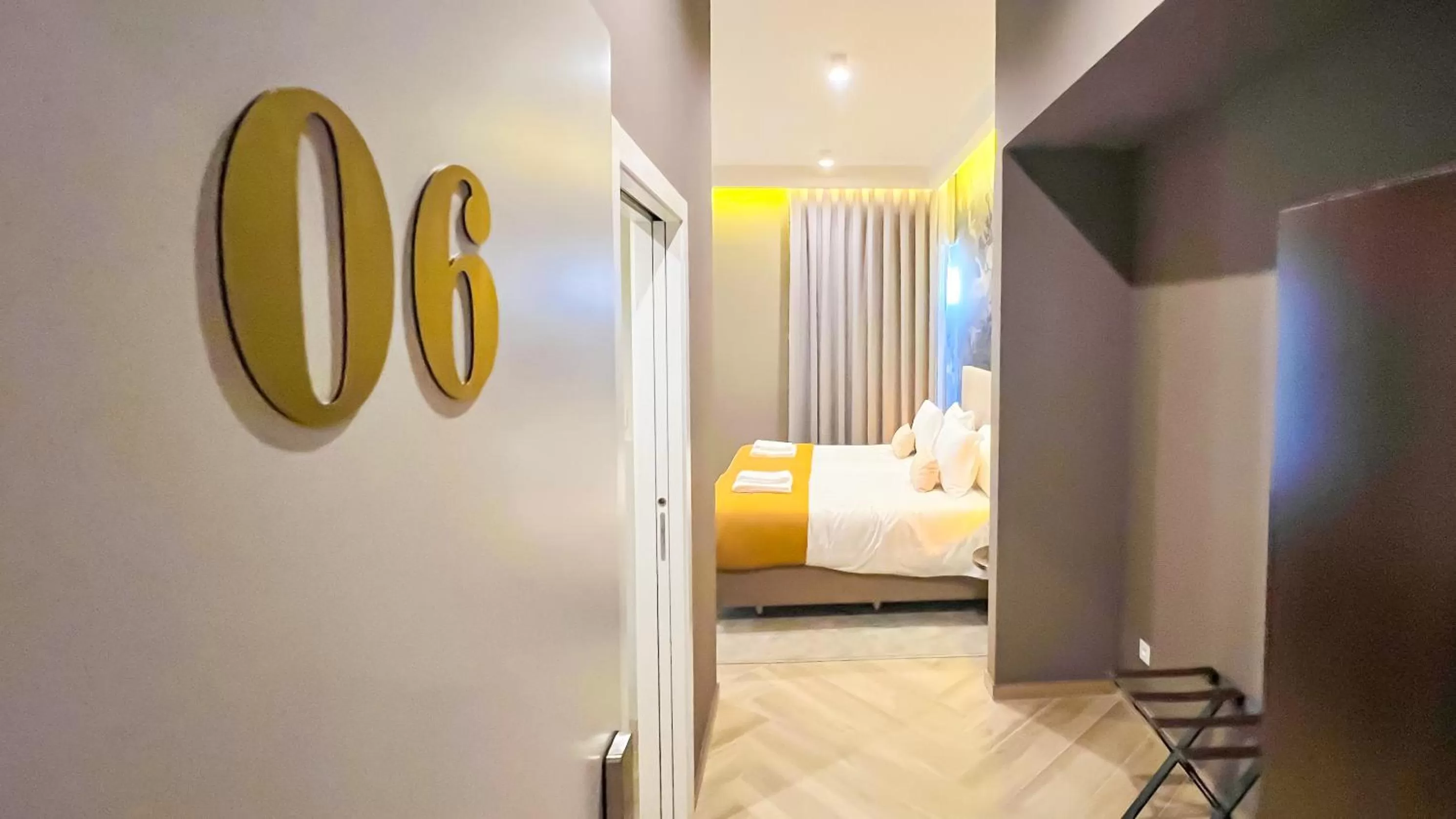 Bed in Guest House Jacarandá Faro