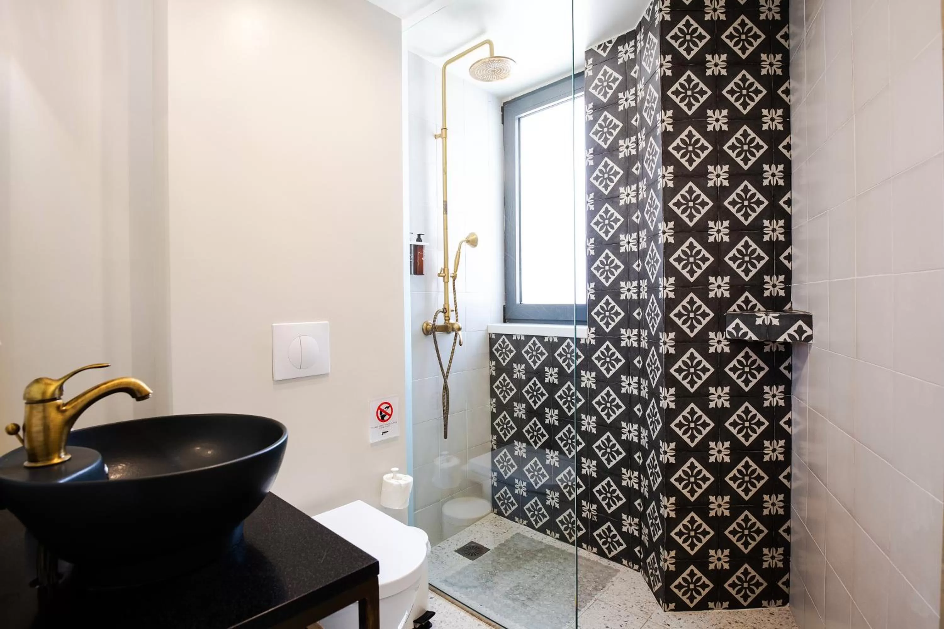 Bathroom in Downtown Athens Lofts - The Acropolis Observatory