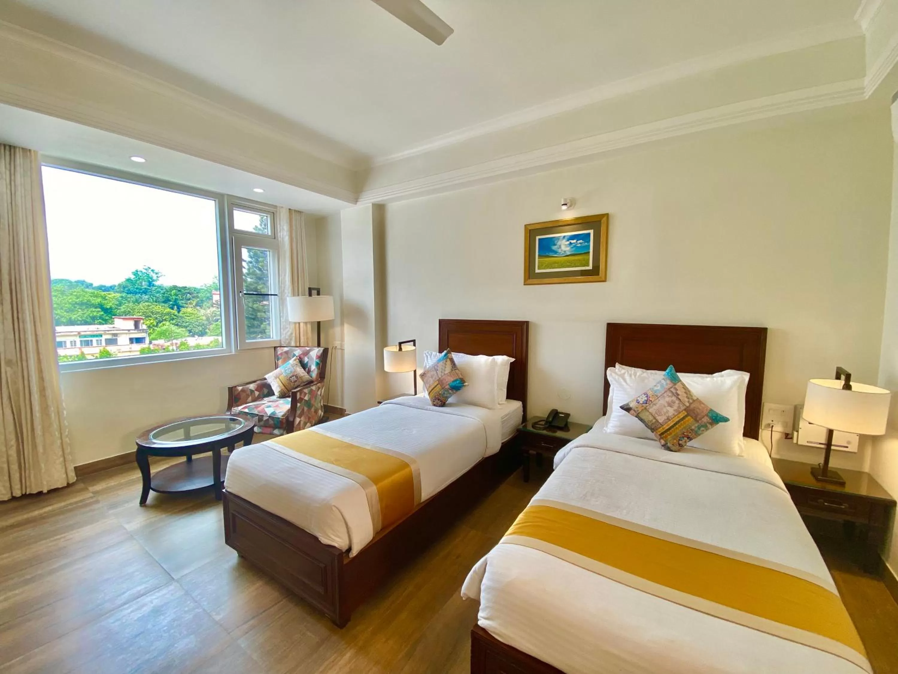 Bed in Green View by Green Tree Hotels