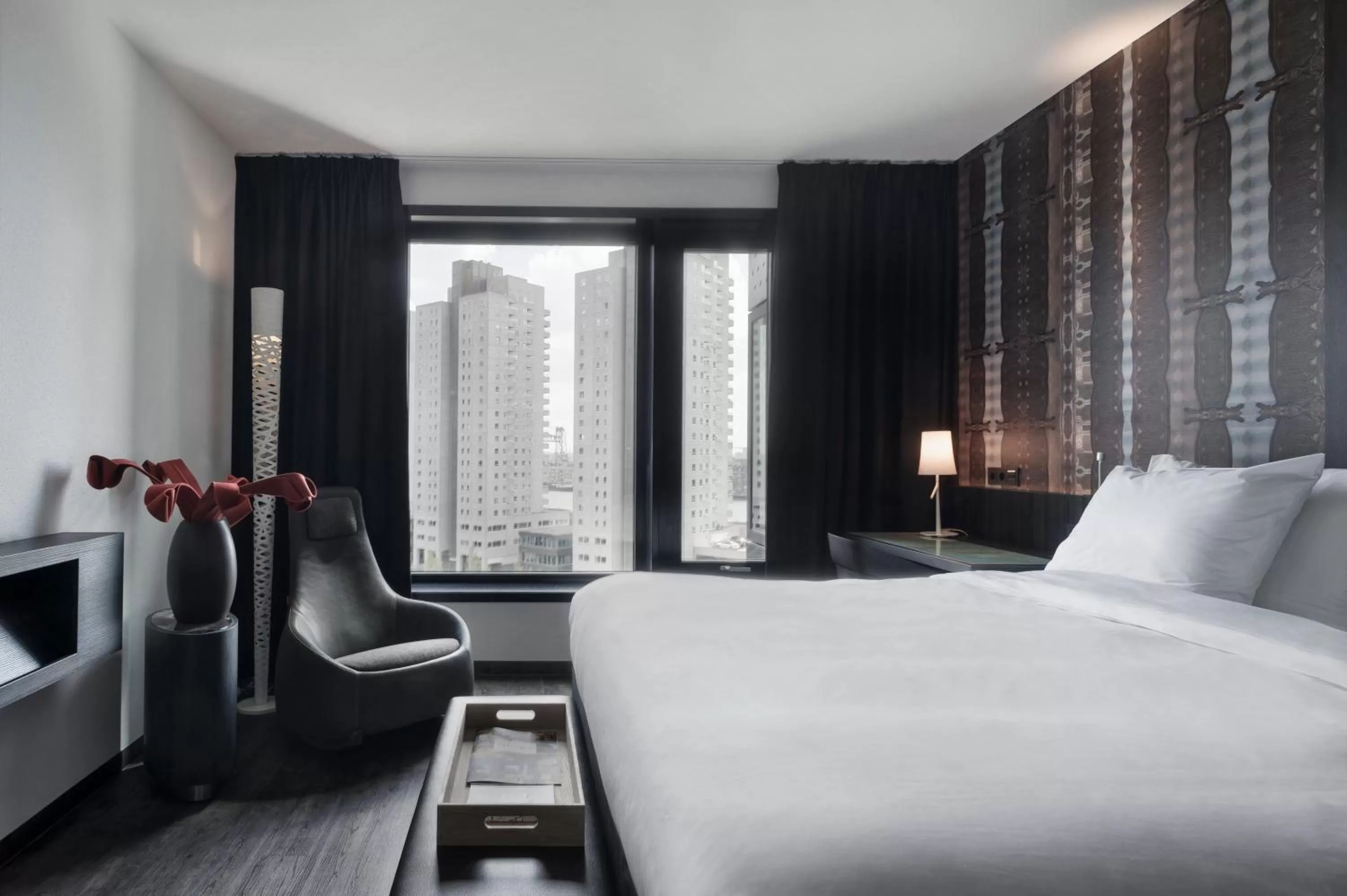 Bed in Mainport Design Hotel